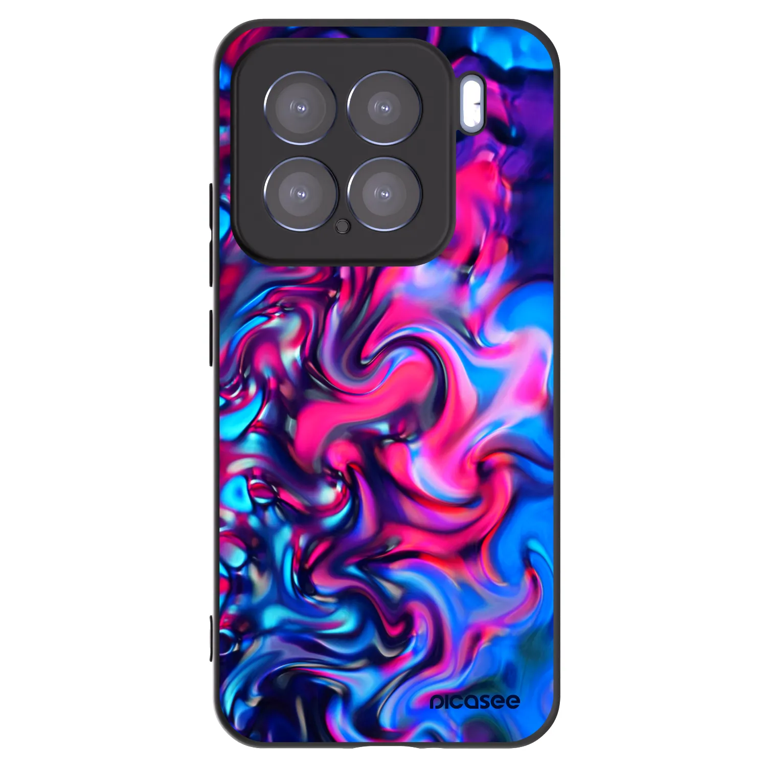 Picasee silikonowe czarne etui na Xiaomi 15 - Redlight