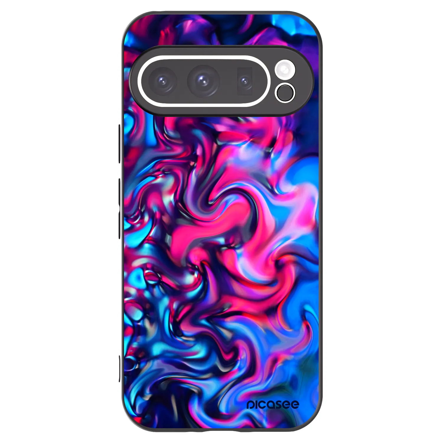 Picasee silikonowe czarne etui na Google Pixel 9 Pro - Redlight