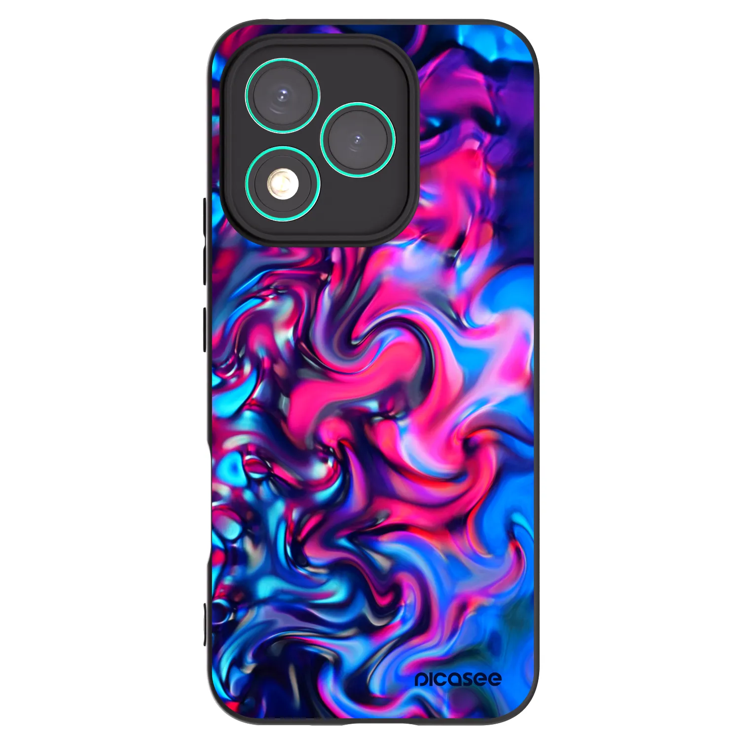 Picasee silikonowe czarne etui na Honor 400 Lite 5G - Redlight