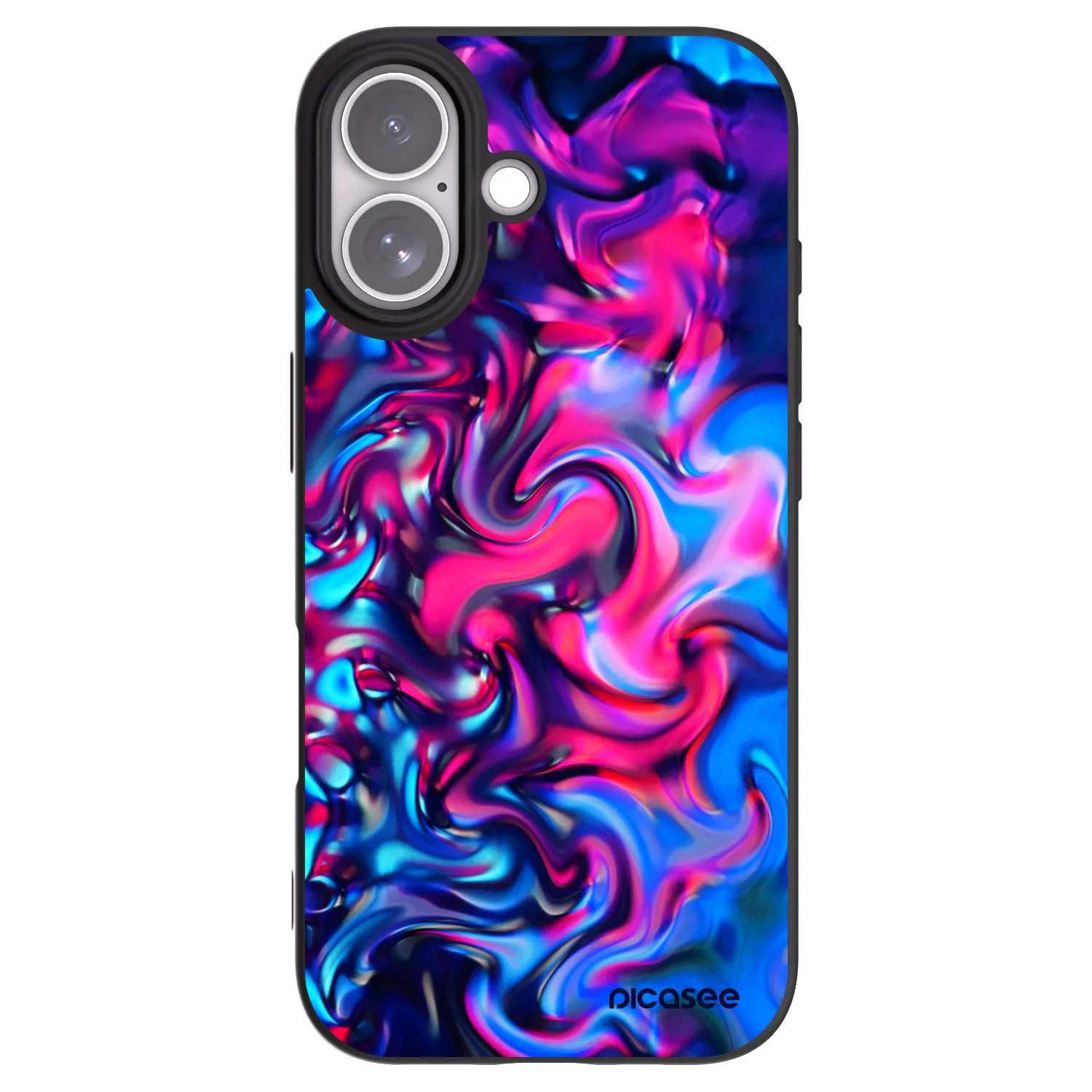Picasee silikonowe czarne etui na Apple iPhone 17 - Redlight
