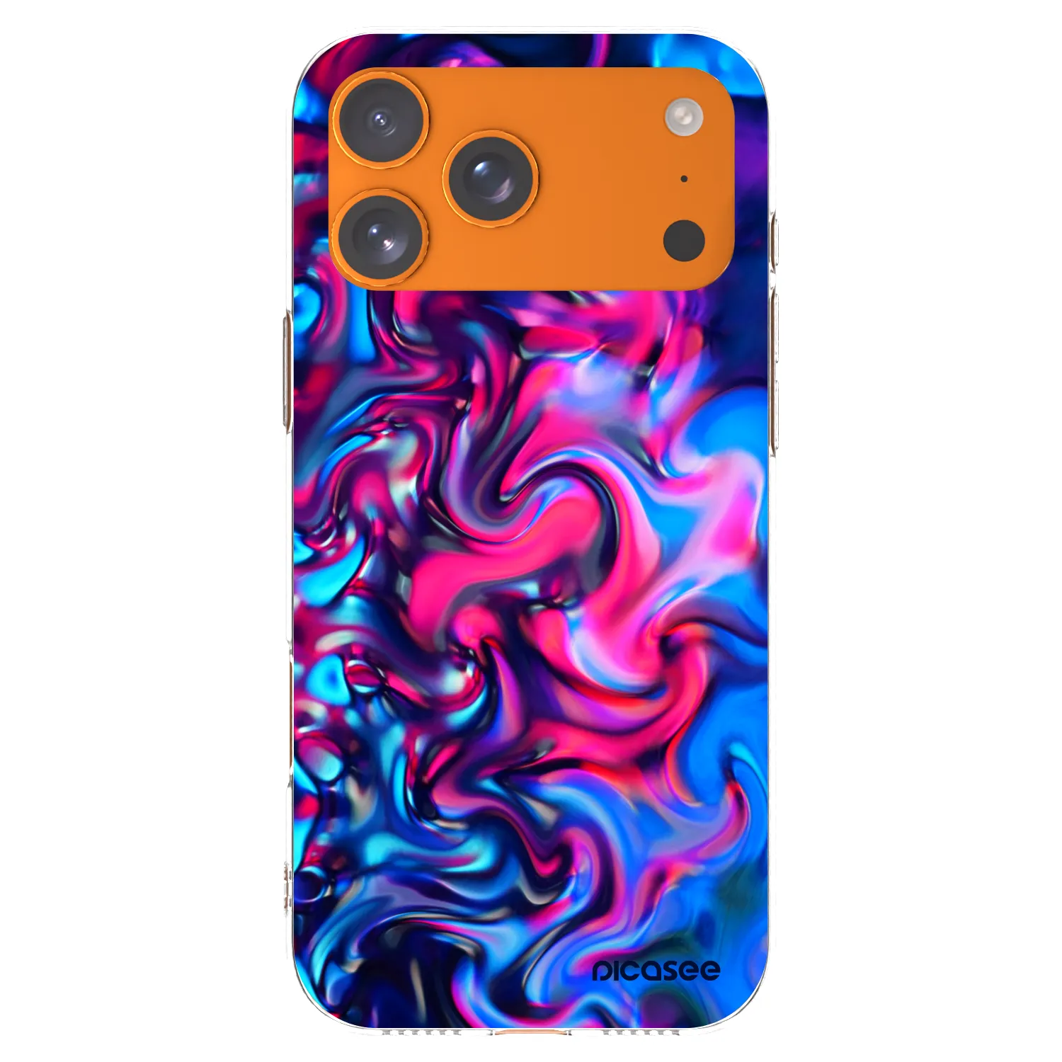 Picasee silikonowe przeźroczyste etui na Apple iPhone 17 Pro Max - Redlight