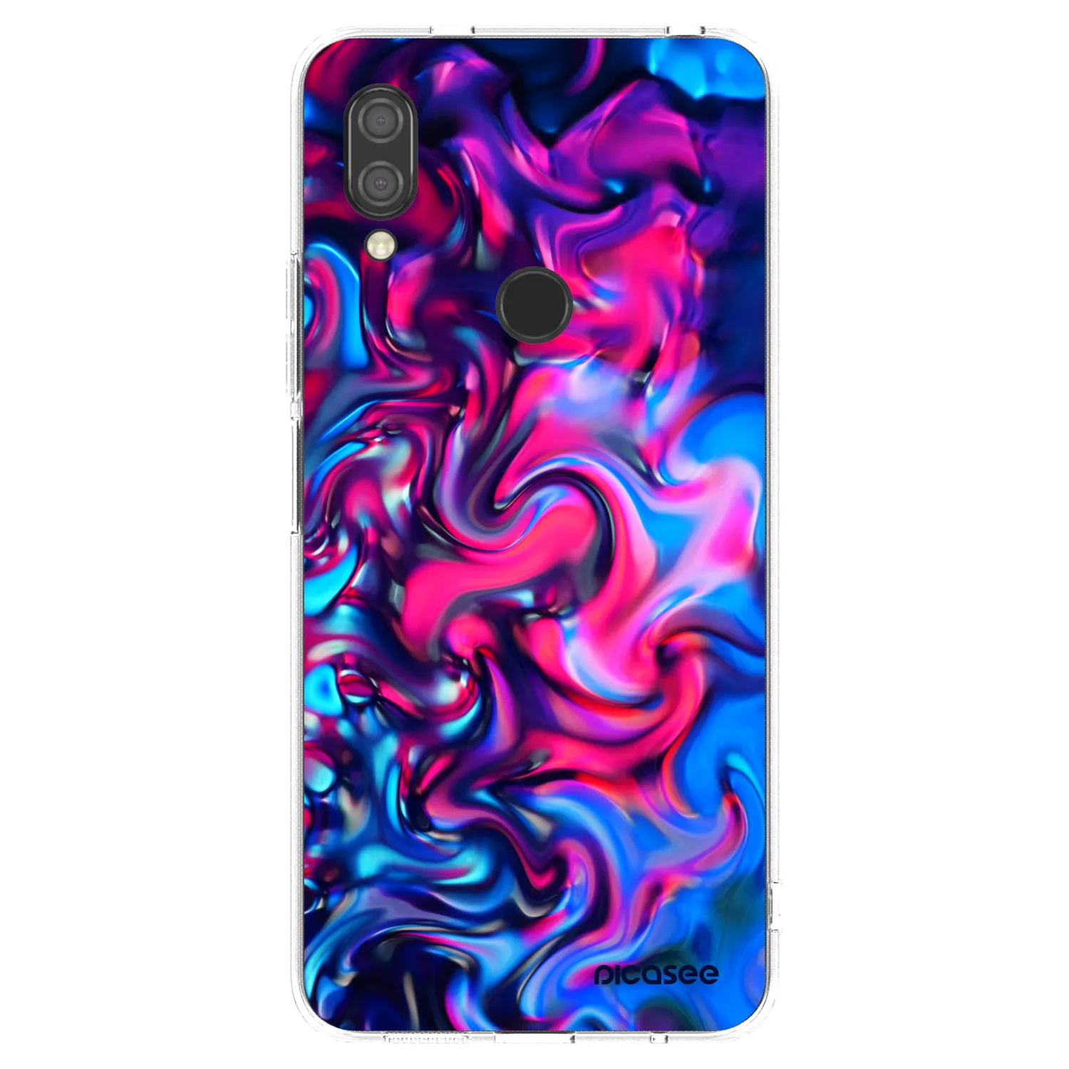 Picasee silikonowe przeźroczyste etui na Xiaomi Redmi 7 - Redlight