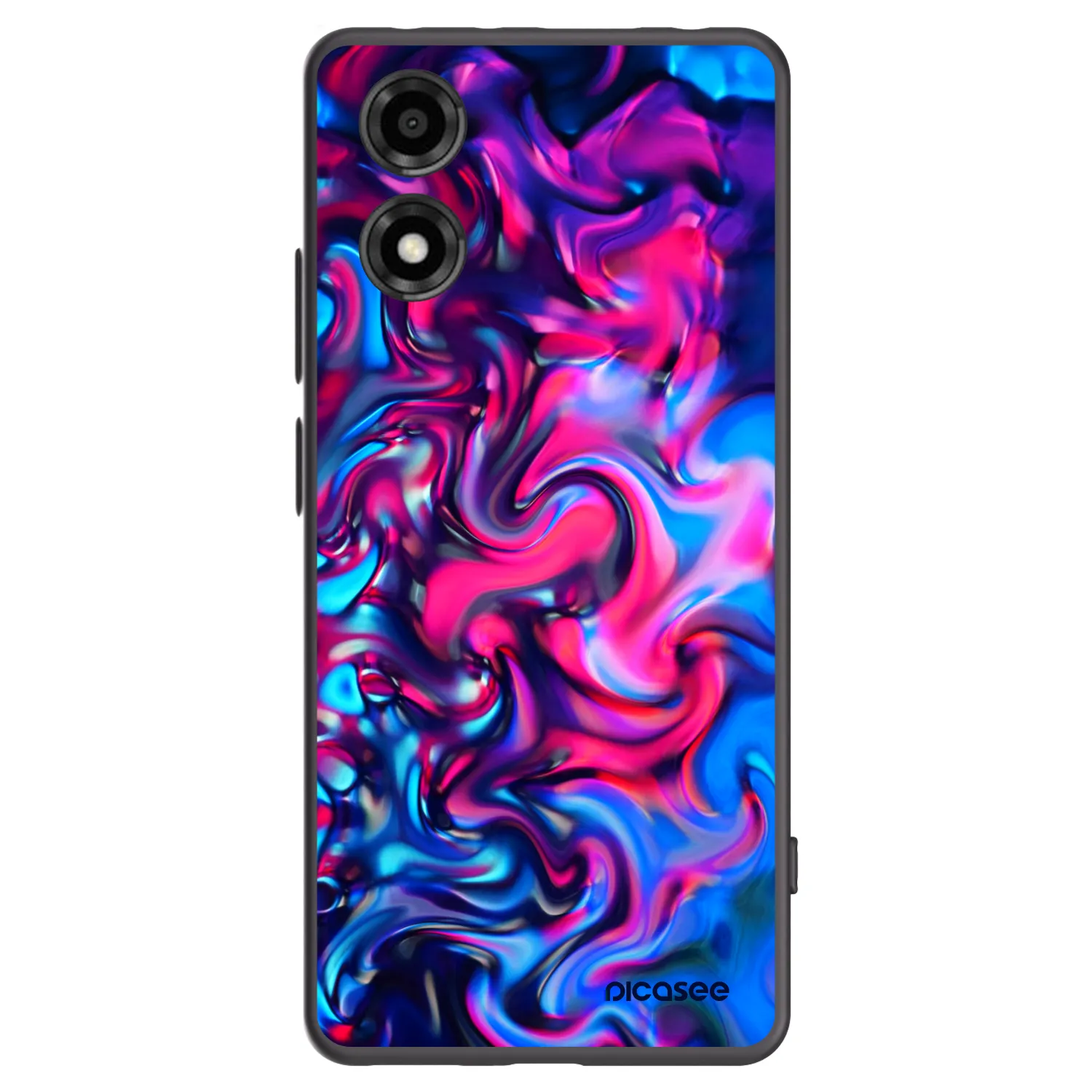 Picasee silikonowe czarne etui na Motorola Moto E14 - Redlight