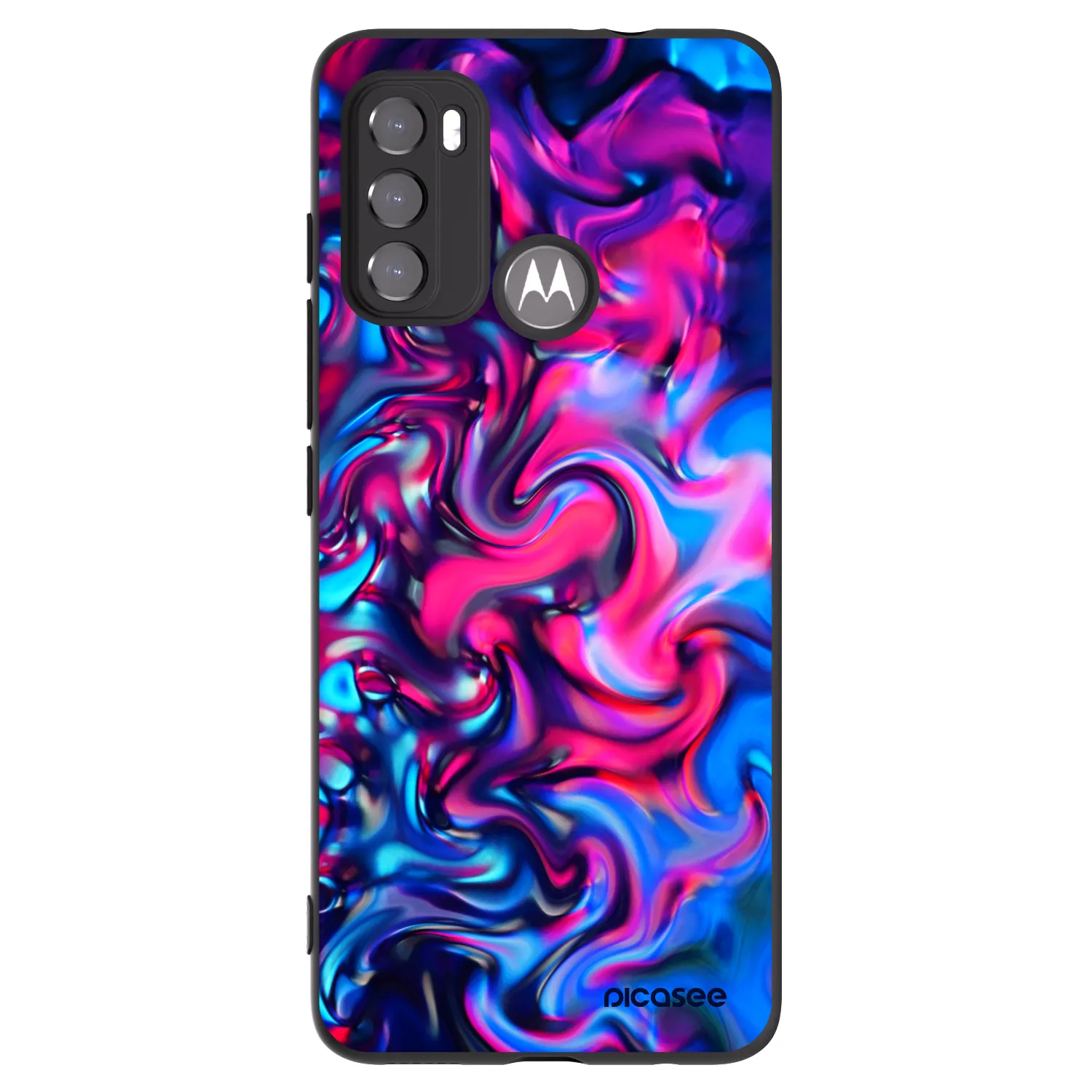 Picasee silikonowe czarne etui na Motorola Edge 60 5G - Redlight