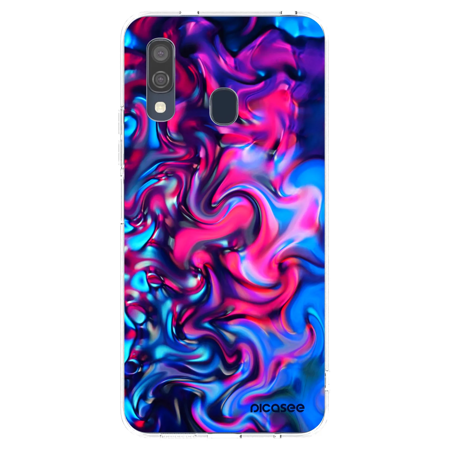 Picasee silikonowe przeźroczyste etui na Samsung Galaxy A40 A405F - Redlight