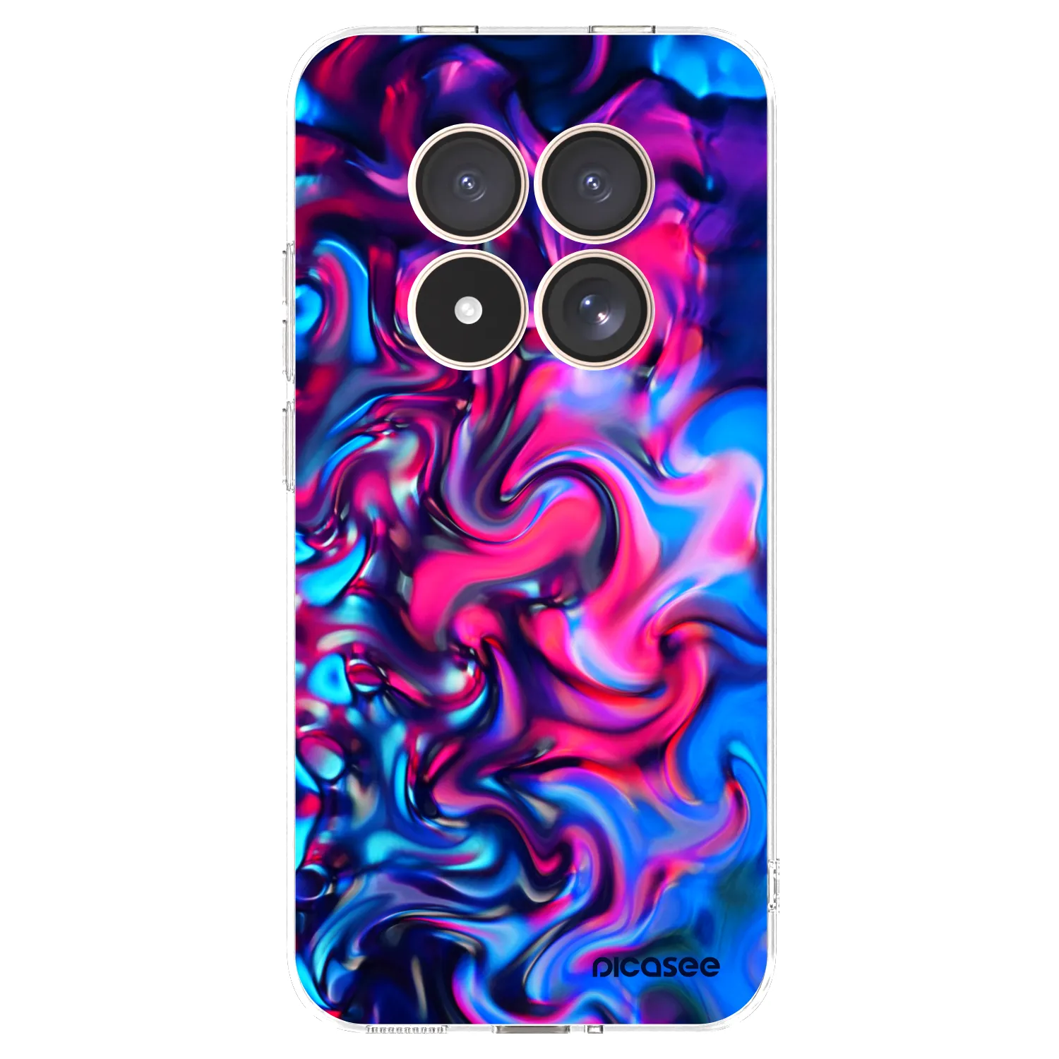 Picasee silikonowe przeźroczyste etui na Xiaomi Redmi Note 15 Pro 4G - Redlight