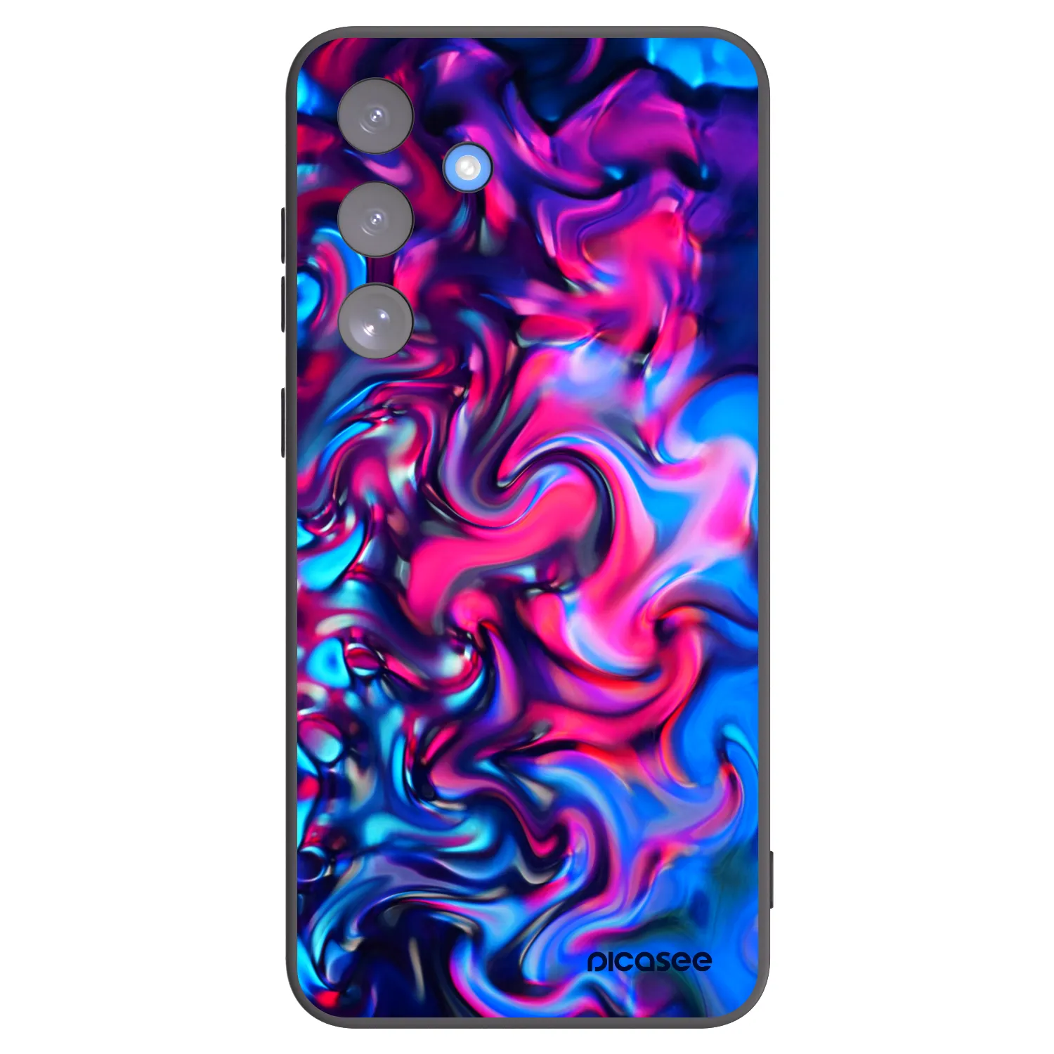 Picasee silikonowe czarne etui na Samsung Galaxy S25 FE 5G - Redlight