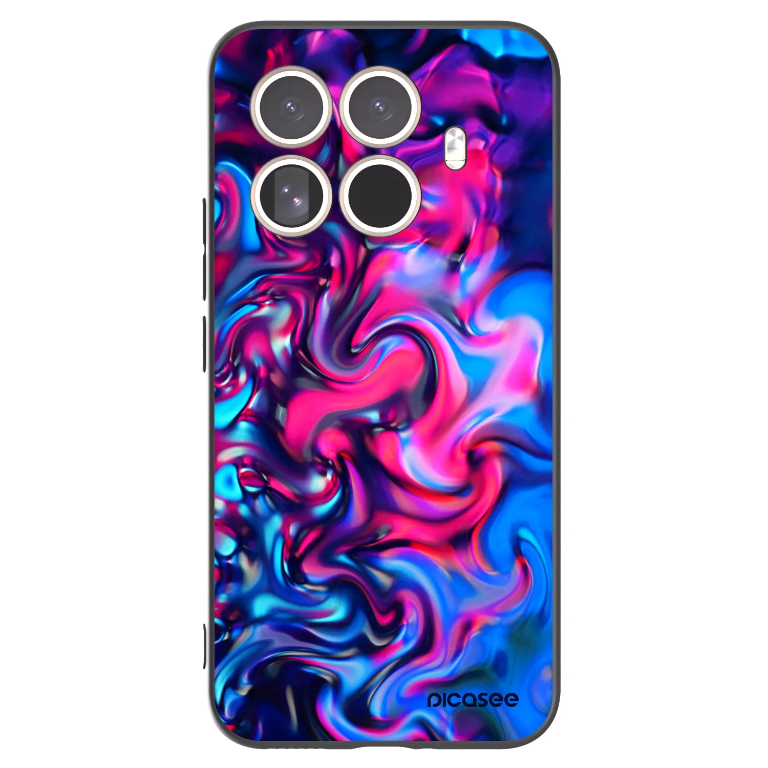 Picasee silikonowe czarne etui na Xiaomi 15T Pro - Redlight
