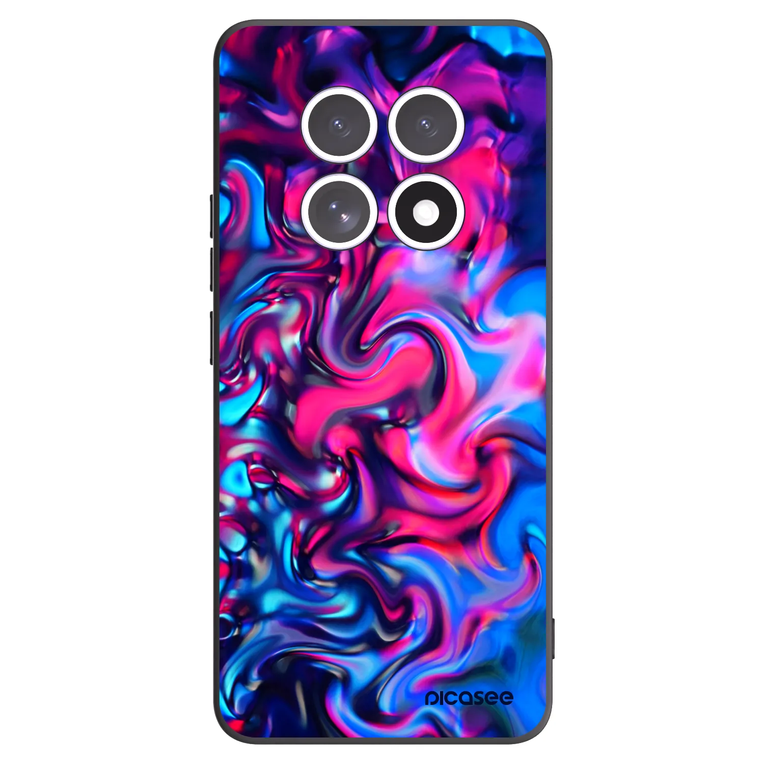 Picasee silikonowe czarne etui na Xiaomi Redmi Note 15 - Redlight