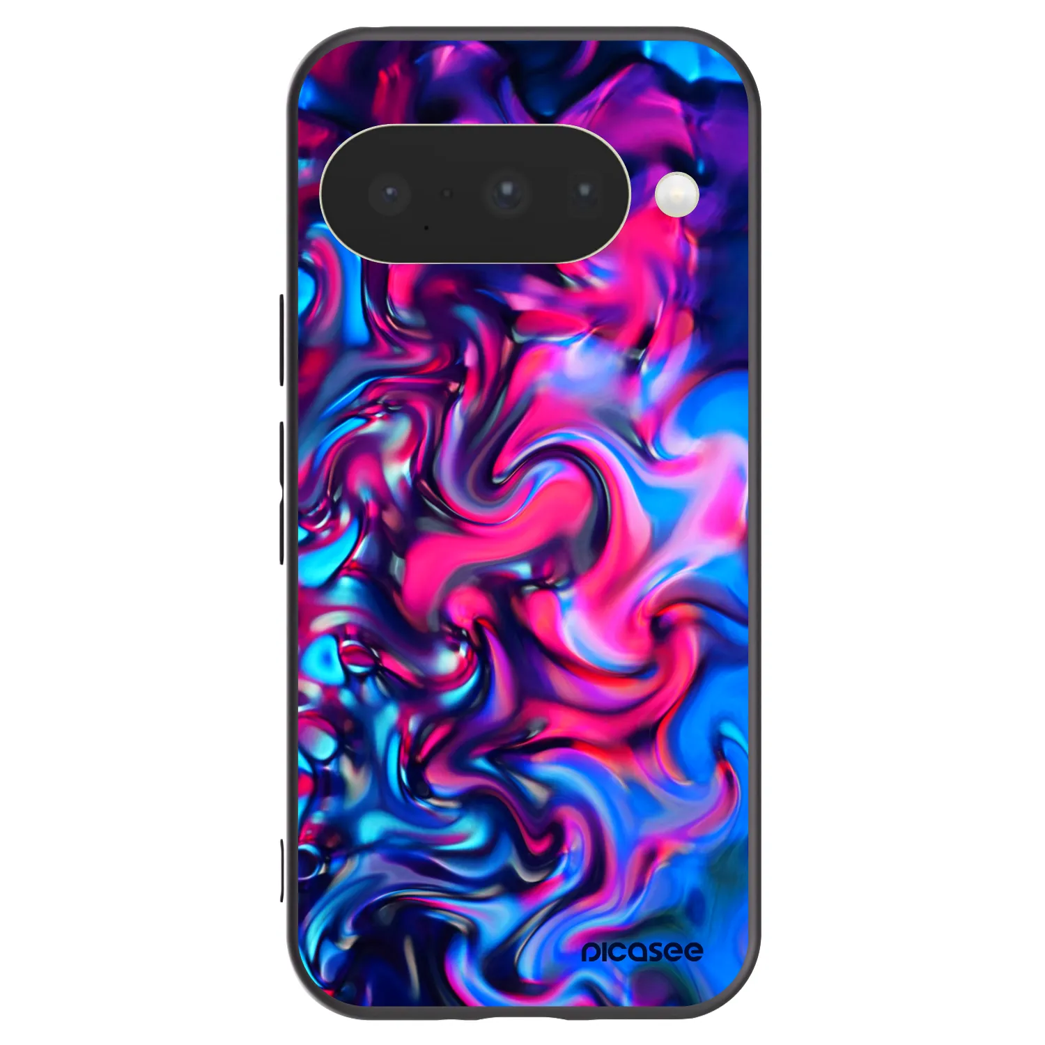 Picasee silikonowe czarne etui na Google Pixel 10 - Redlight