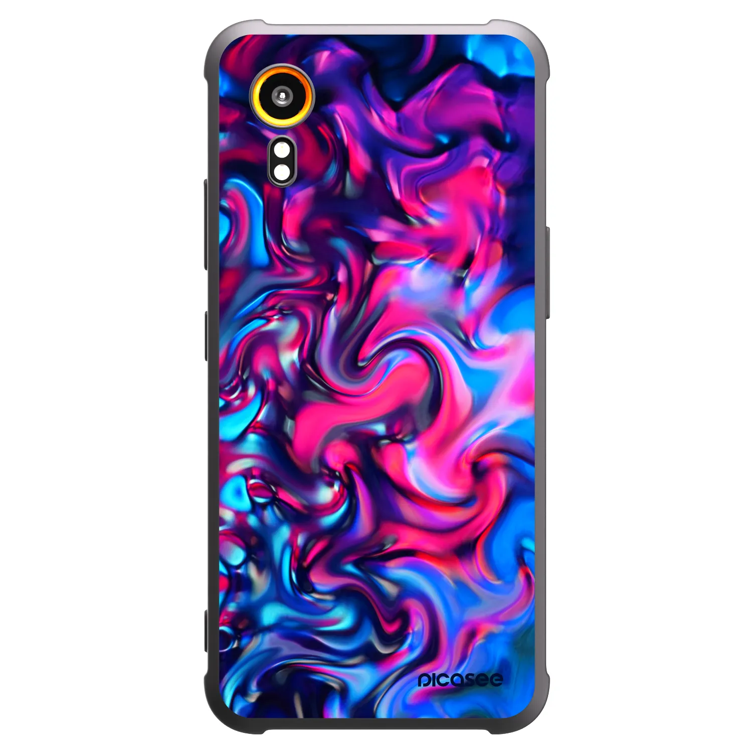 Picasee silikonowe czarne etui na Samsung Galaxy Xcover 7 - Redlight