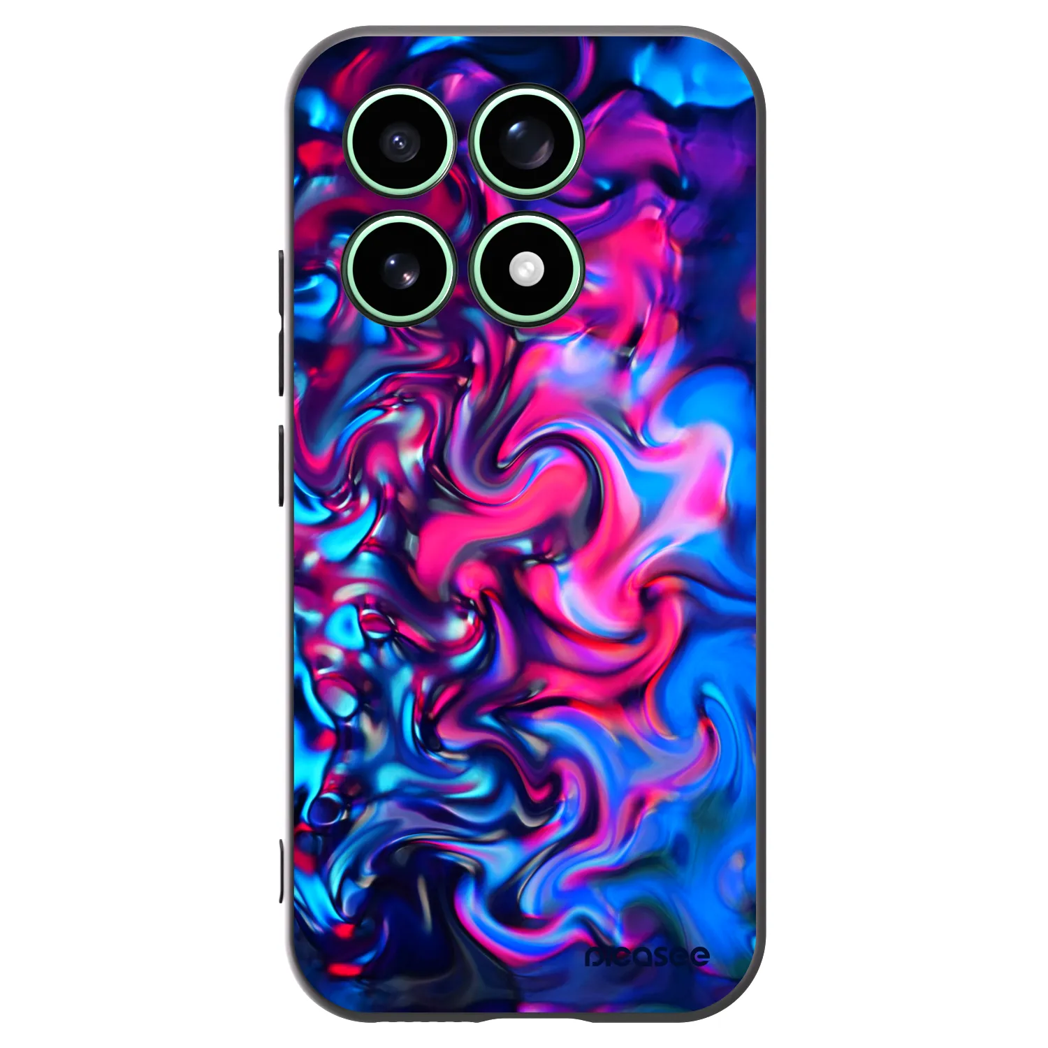 Picasee silikonowe czarne etui na Xiaomi 17 - Redlight