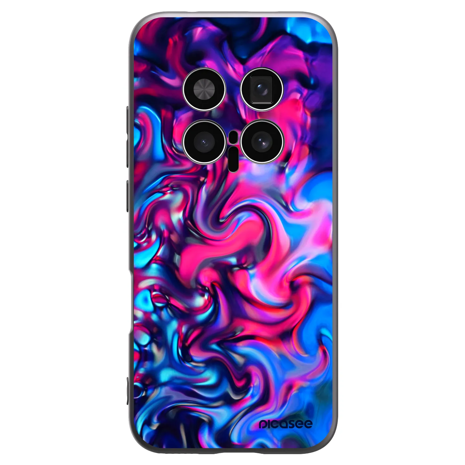 Picasee silikonowe czarne etui na Honor Magic8 Pro 5G - Redlight