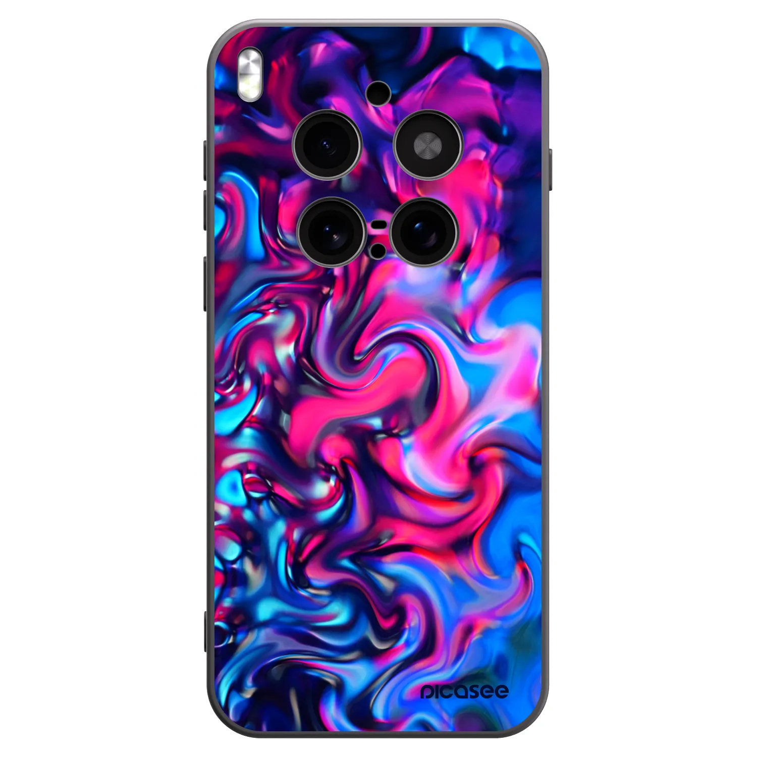 Picasee silikonowe czarne etui na Vivo X300 Pro - Redlight