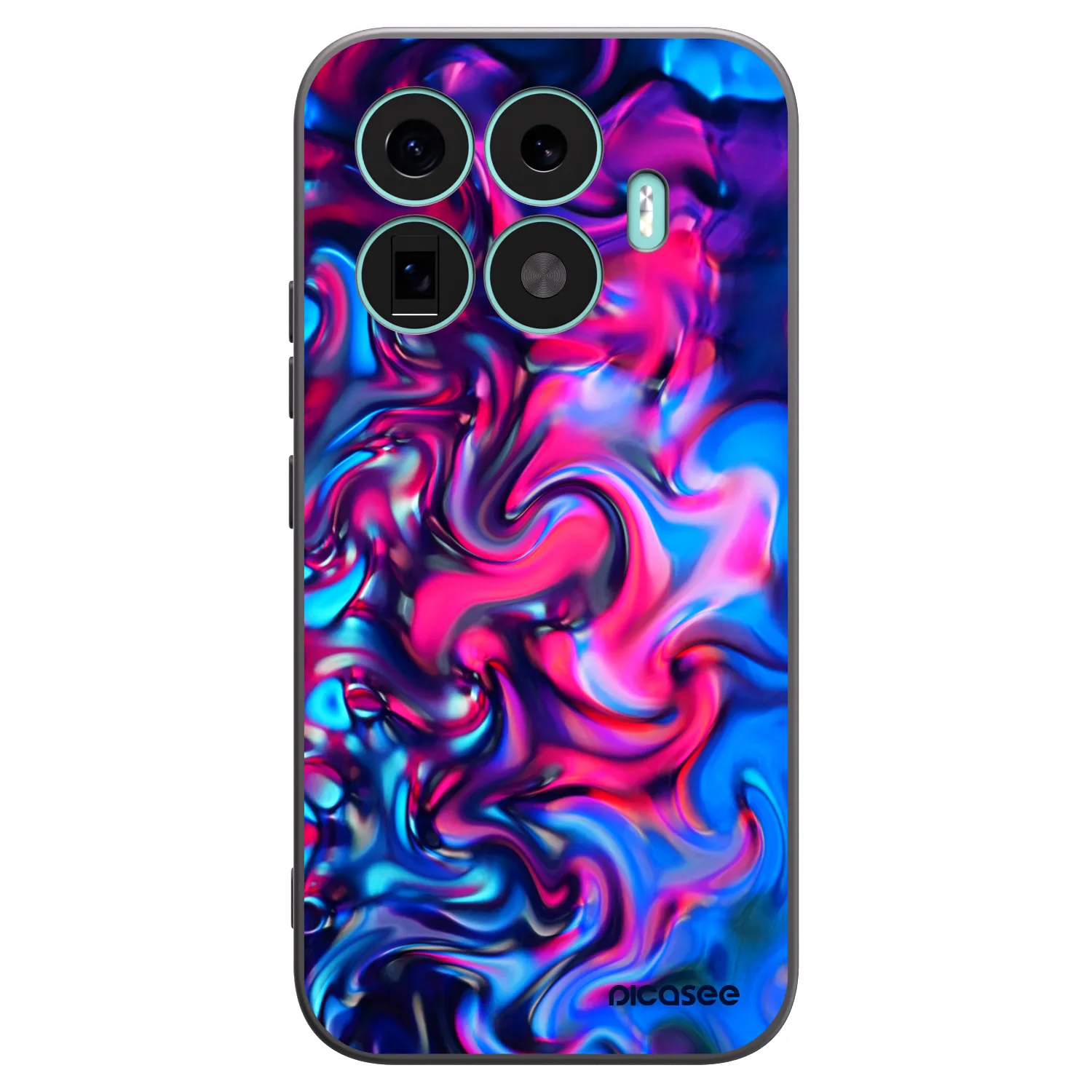 Picasee silikonowe czarne etui na Xiaomi 17T - Redlight
