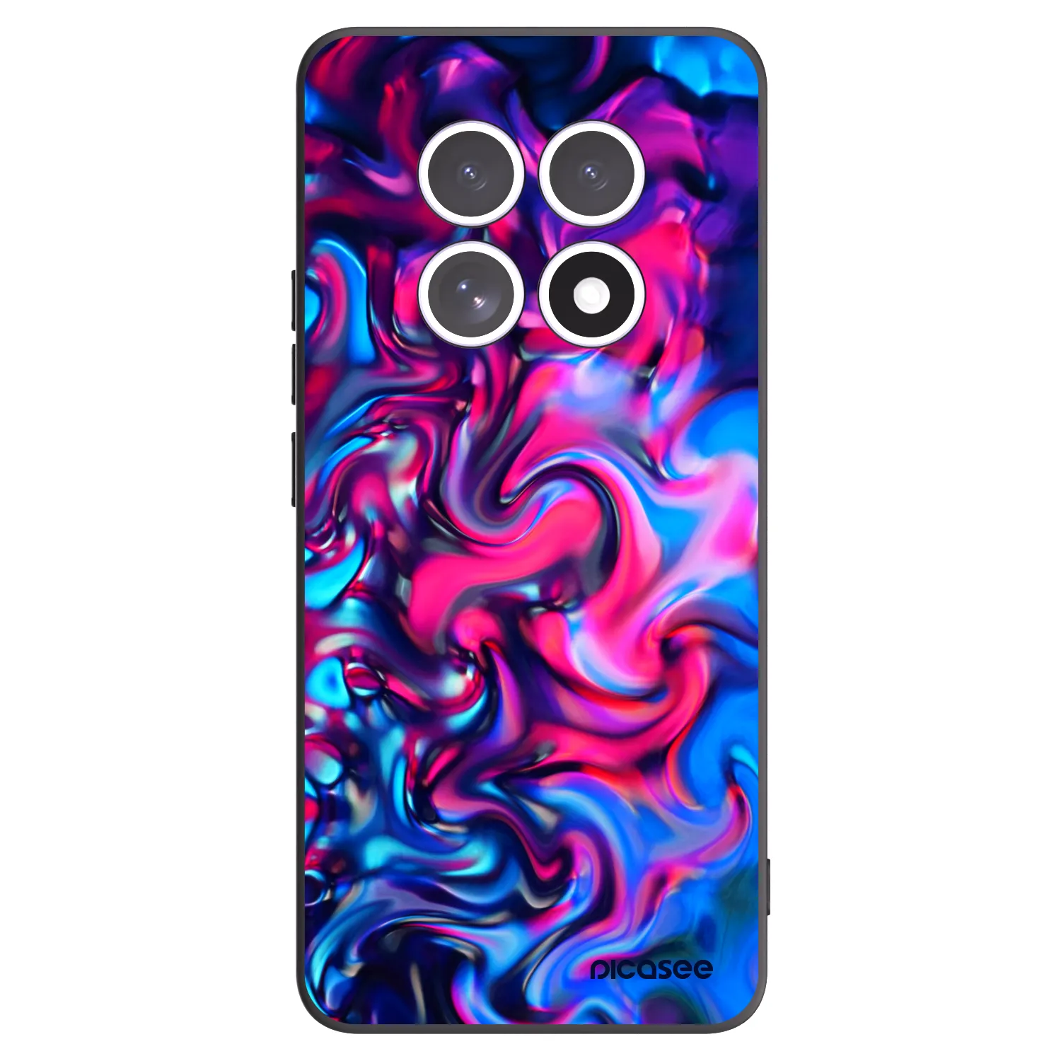 Picasee silikonowe czarne etui na Xiaomi Redmi Note 15 5G - Redlight