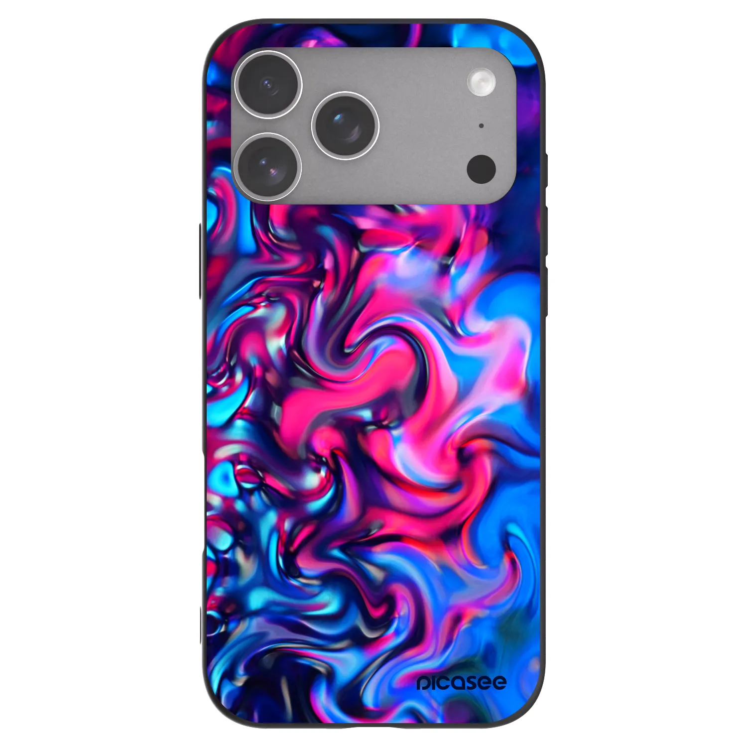 Picasee silikonowe czarne etui na Apple iPhone 18 Pro Max - Redlight
