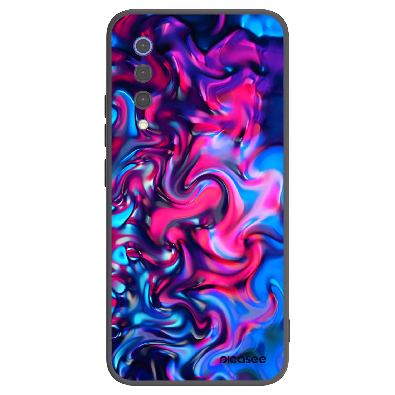 Picasee silikonowe czarne etui na Xiaomi Mi 9 SE - Redlight
