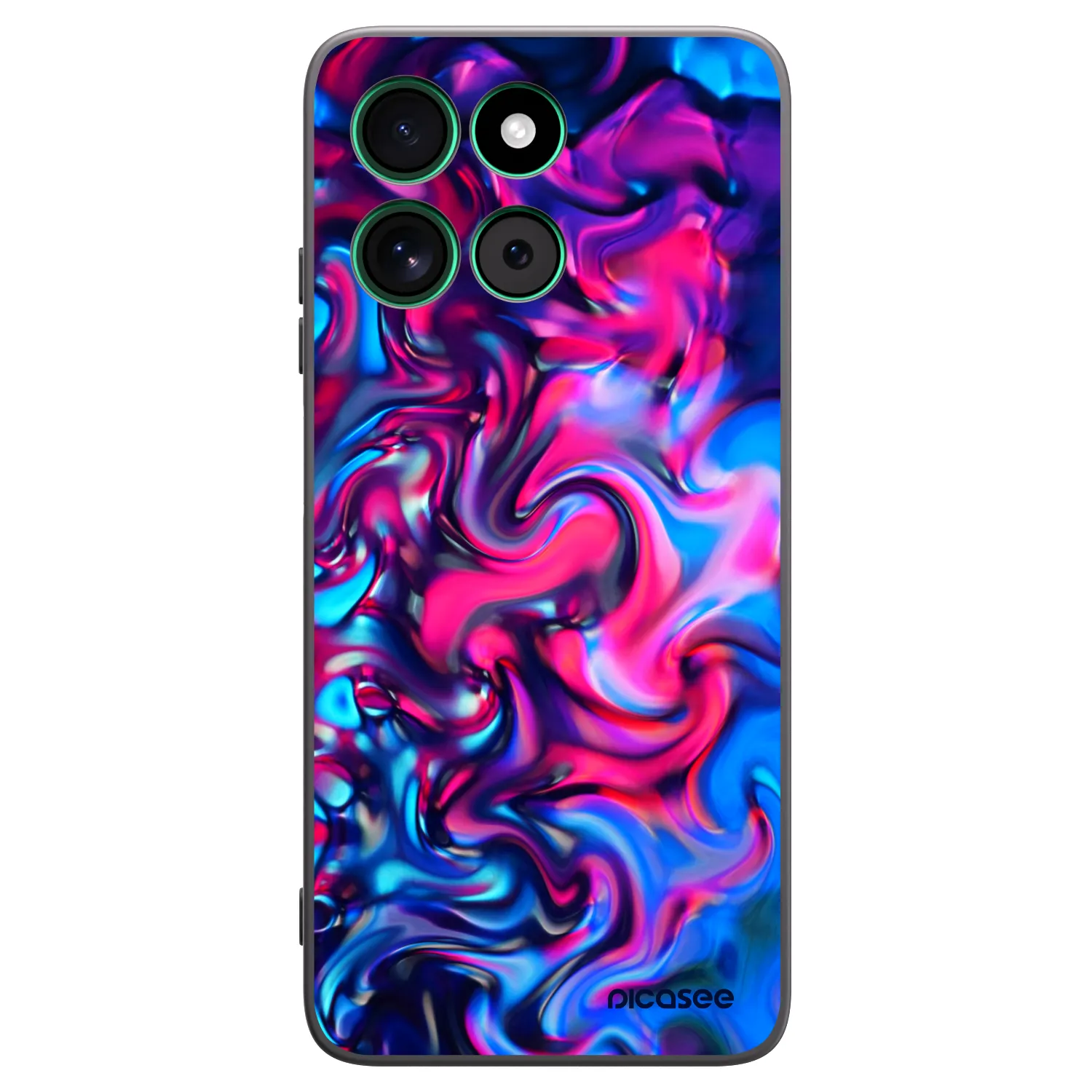 Picasee silikonowe czarne etui na Motorola Moto G57 Power - Redlight