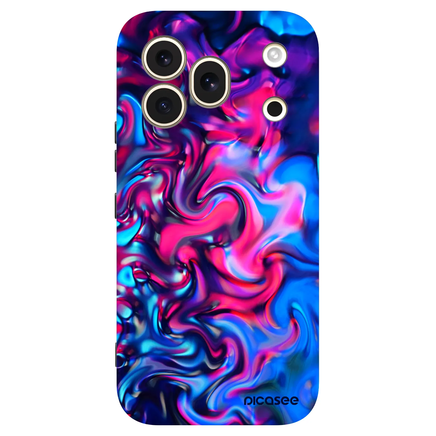 Picasee silikonowe czarne etui na Honor 600 Pro - Redlight