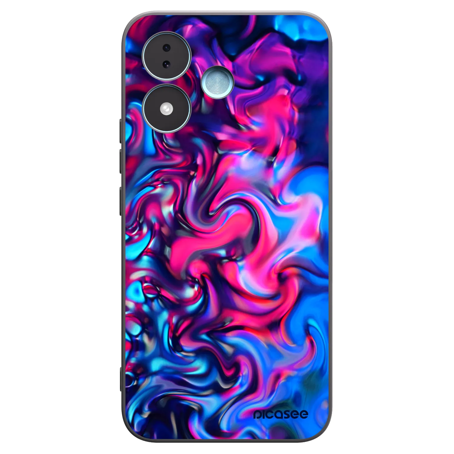 Picasee silikonowe czarne etui na Xiaomi Redmi Note 17 5G - Redlight