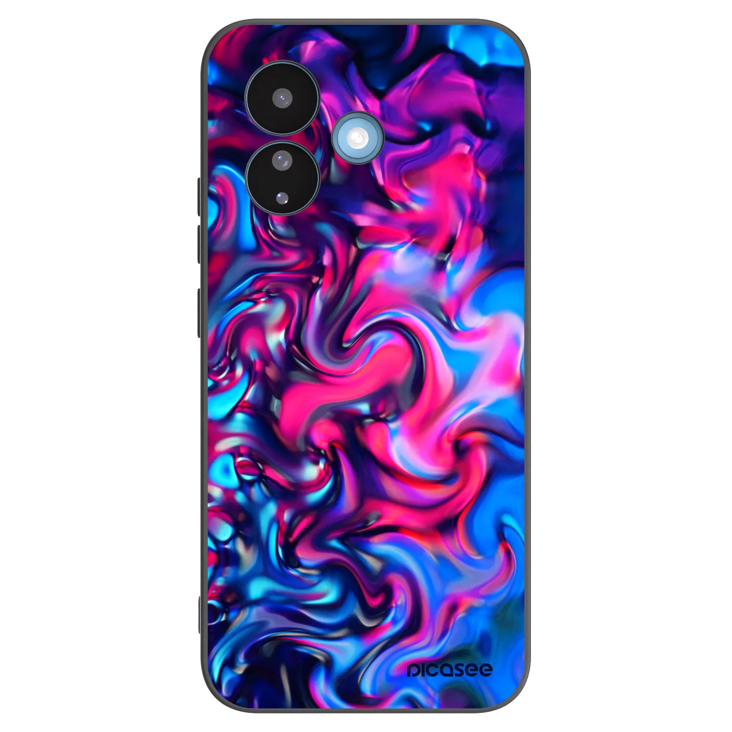 Picasee silikonowe czarne etui na Xiaomi Redmi Note 17 Pro 5G - Redlight
