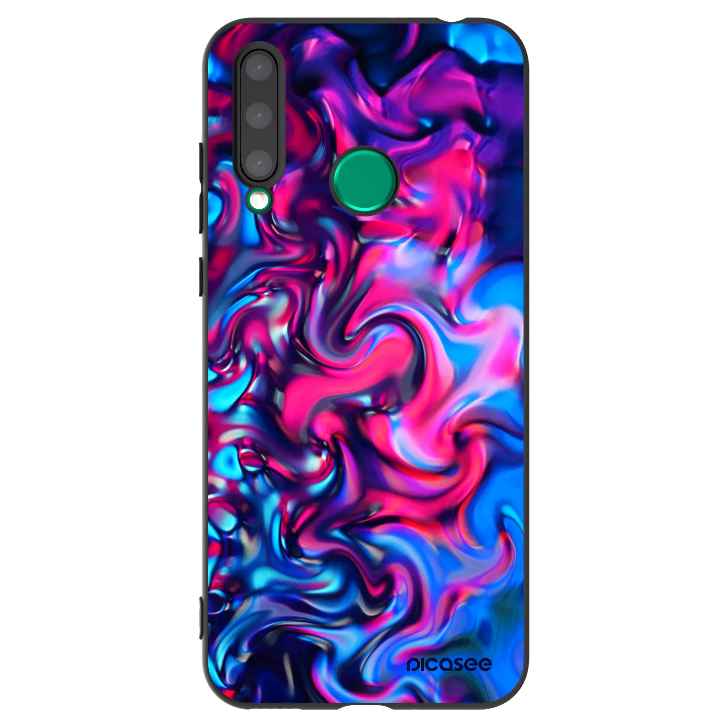 Picasee silikonowe czarne etui na Honor 20 Lite - Redlight