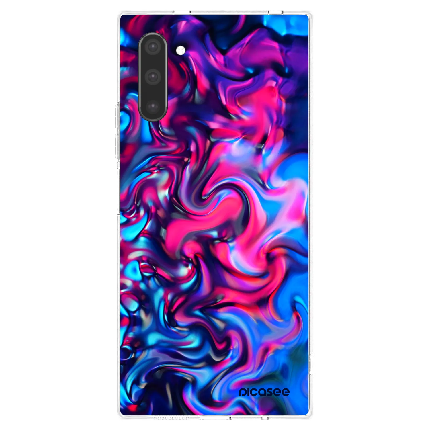 Picasee silikonowe przeźroczyste etui na Samsung Galaxy Note 10 N970F - Redlight
