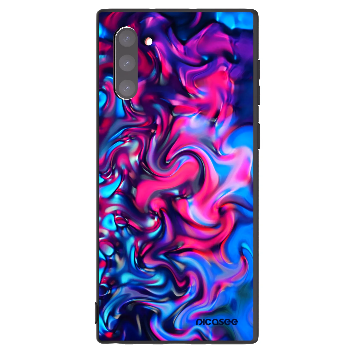 Picasee silikonowe czarne etui na Samsung Galaxy Note 10 N970F - Redlight