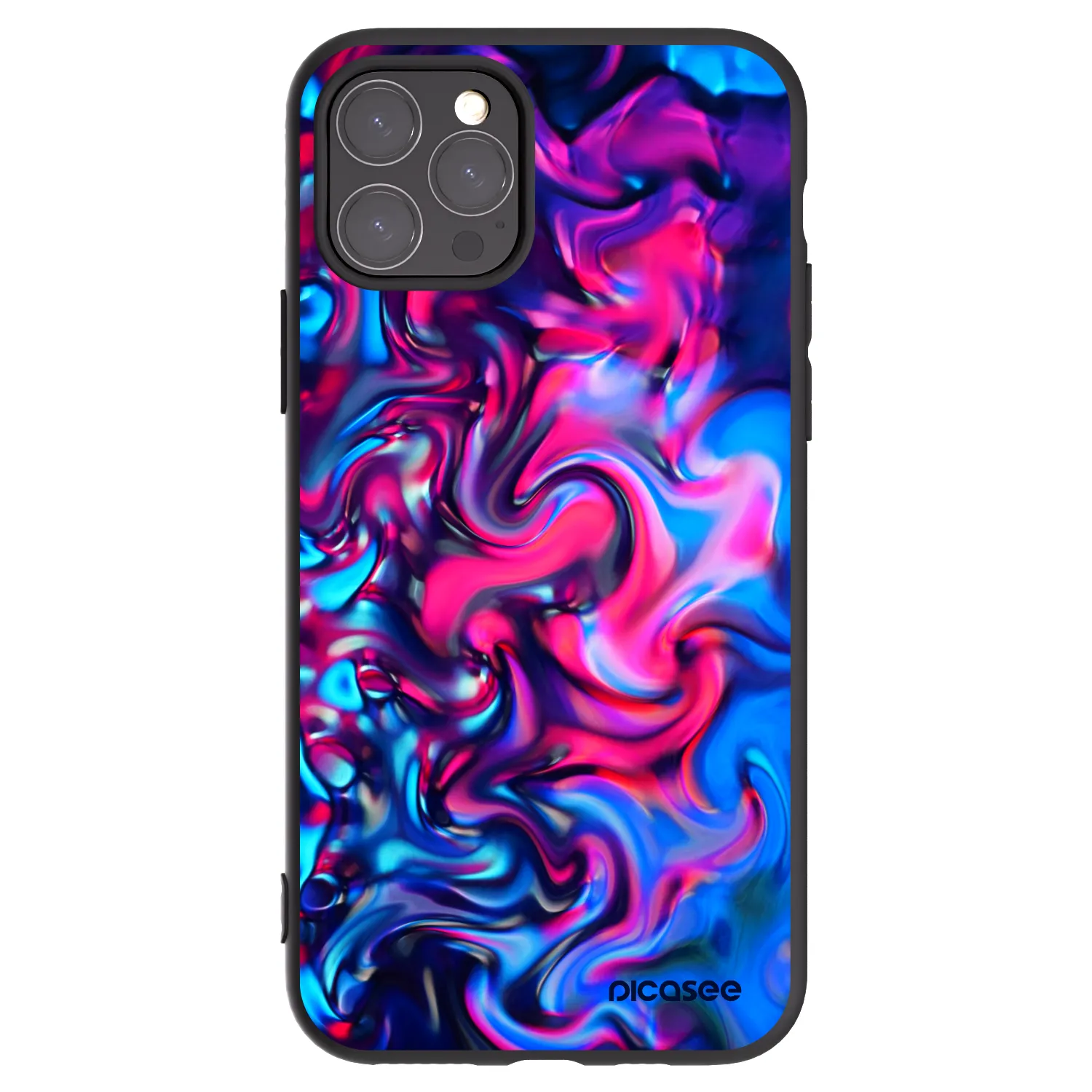 Picasee silikonowe czarne etui na Apple iPhone 11 Pro - Redlight