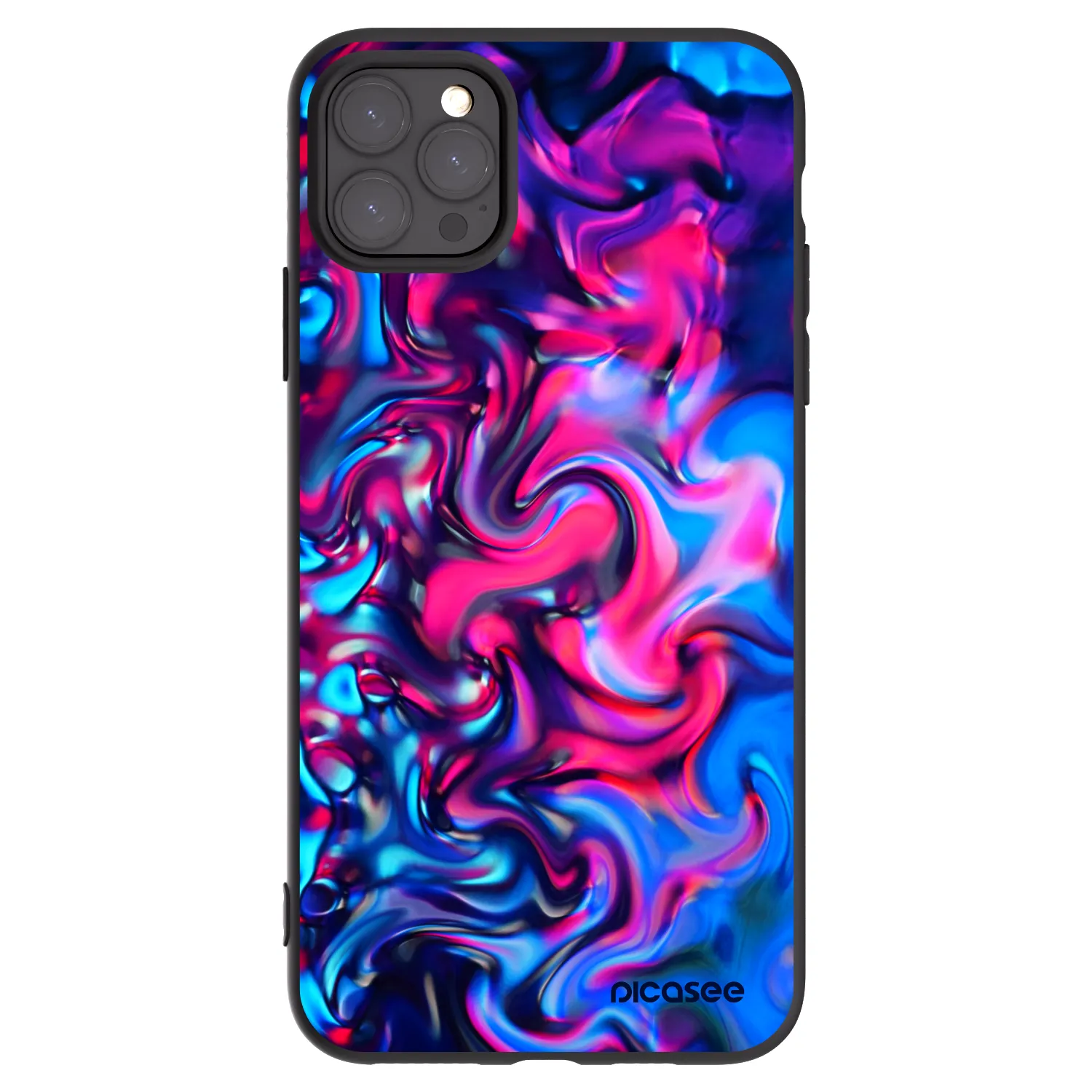 Picasee silikonowe czarne etui na Apple iPhone 11 Pro Max - Redlight