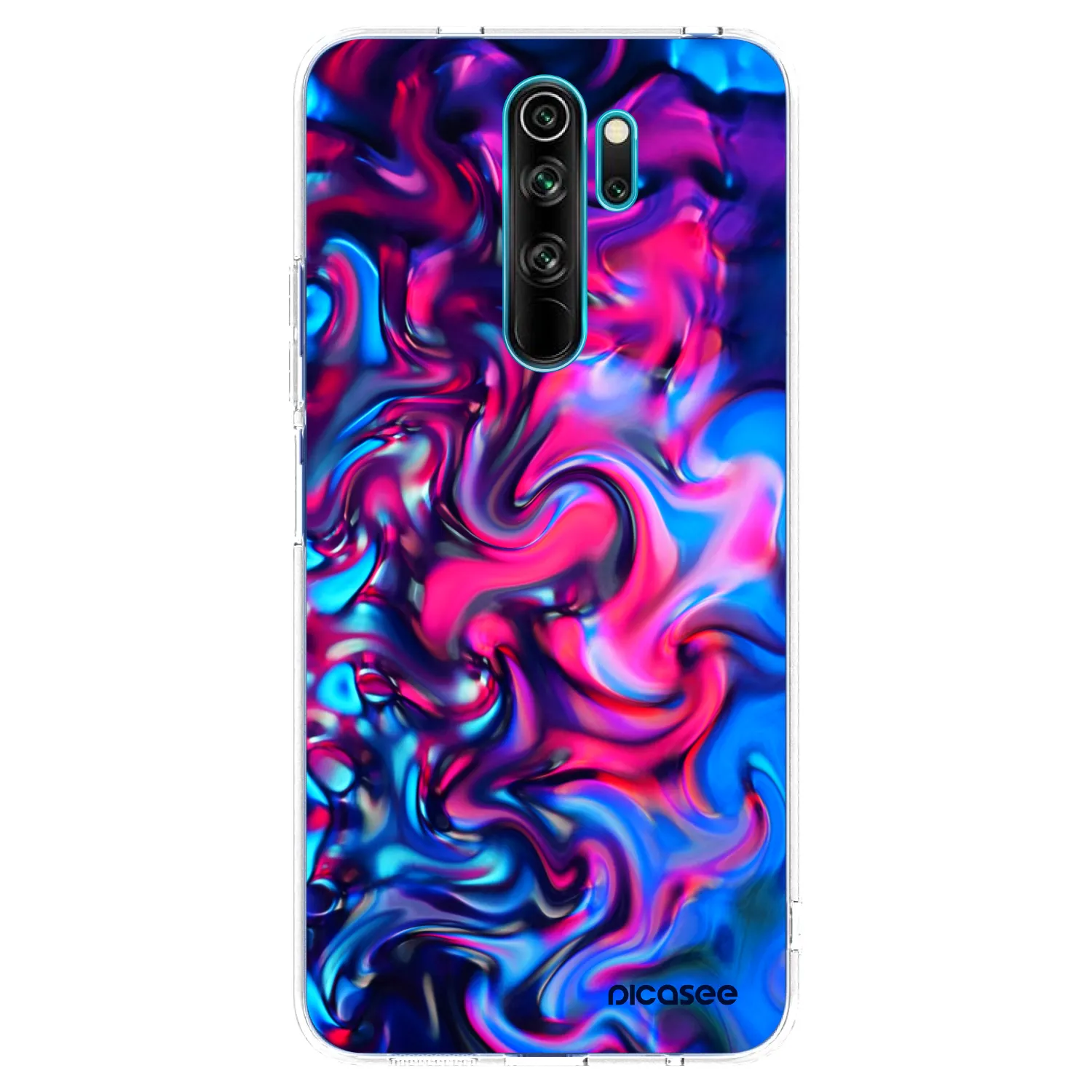 Picasee silikonowe przeźroczyste etui na Xiaomi Redmi Note 8 Pro - Redlight