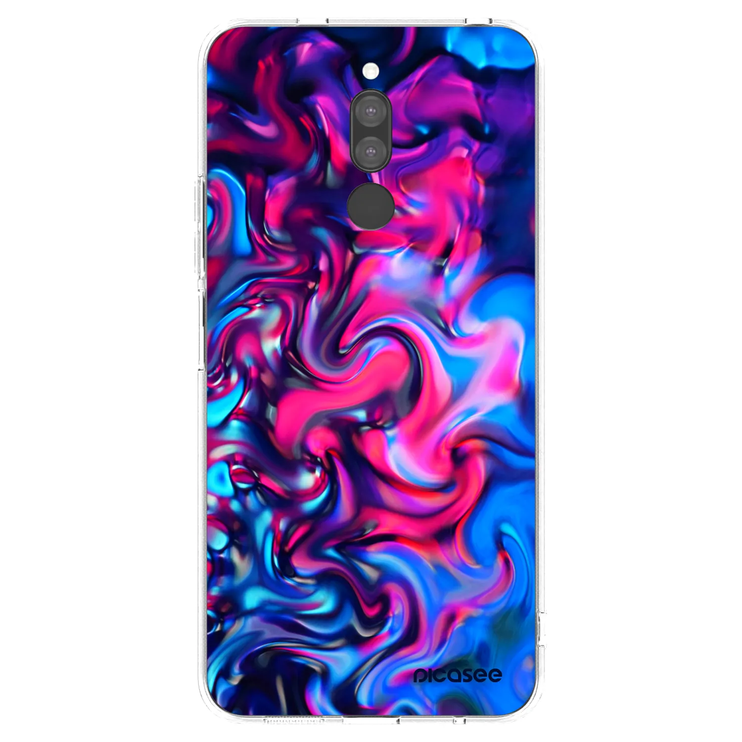 Picasee silikonowe przeźroczyste etui na Xiaomi Redmi 8 - Redlight