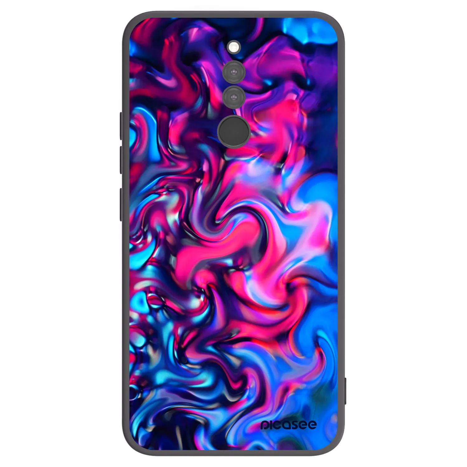 Picasee silikonowe czarne etui na Xiaomi Redmi 8 - Redlight