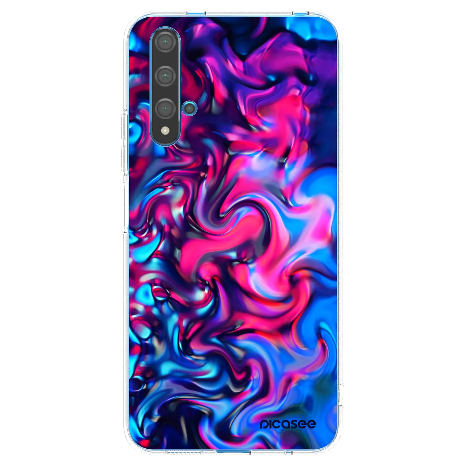 Picasee silikonowe przeźroczyste etui na Huawei Nova 5T - Redlight