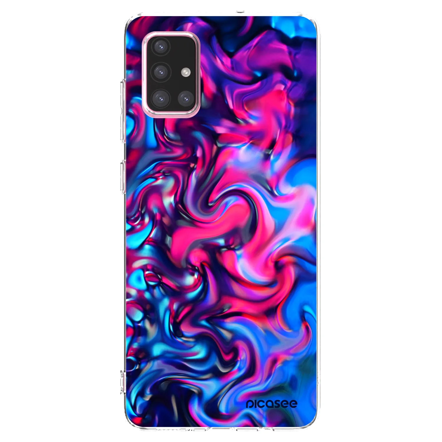 Picasee silikonowe przeźroczyste etui na Samsung Galaxy A71 A715F - Redlight