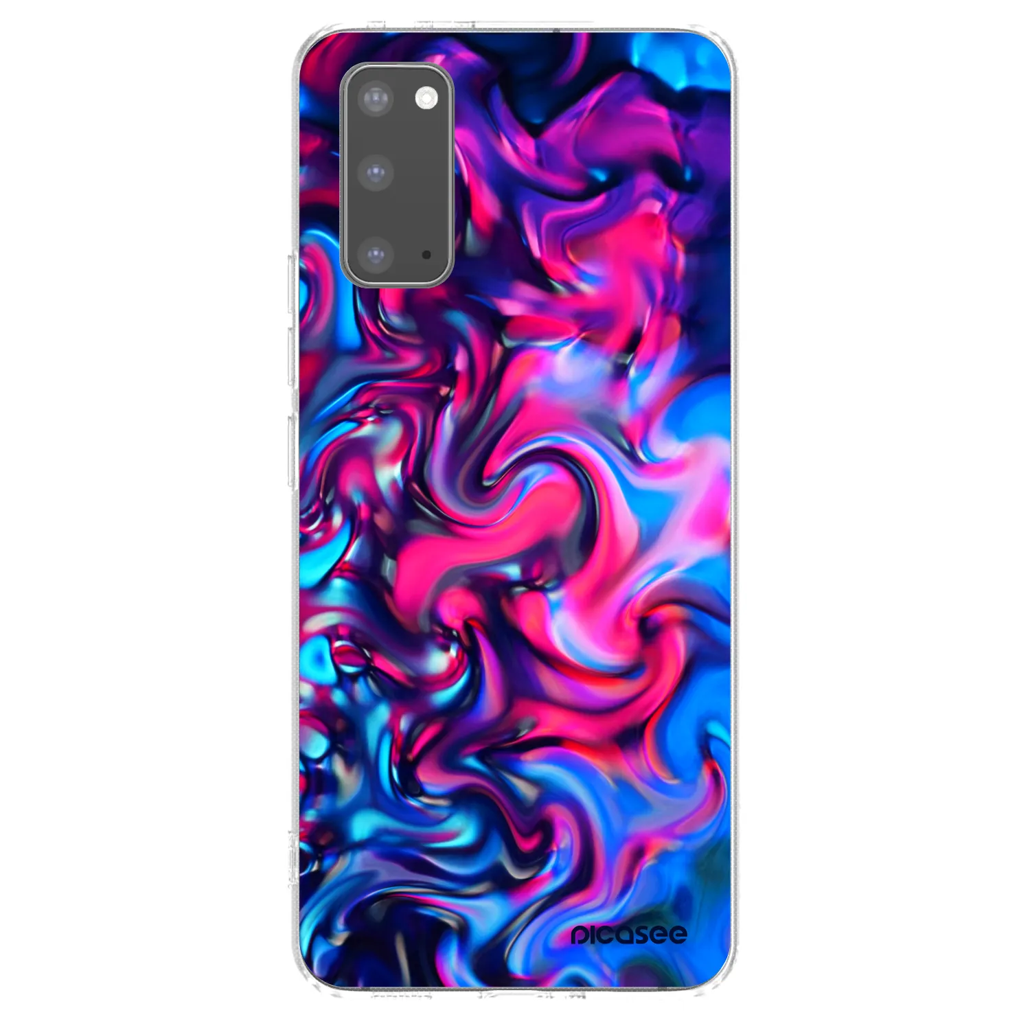 Picasee silikonowe przeźroczyste etui na Samsung Galaxy S20 G980F - Redlight