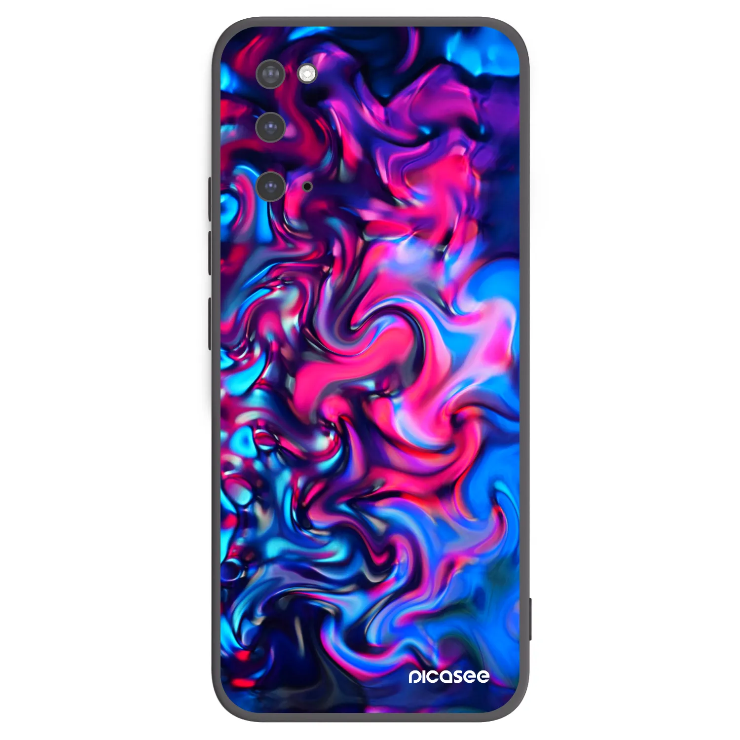 Picasee silikonowe czarne etui na Samsung Galaxy S20 G980F - Redlight
