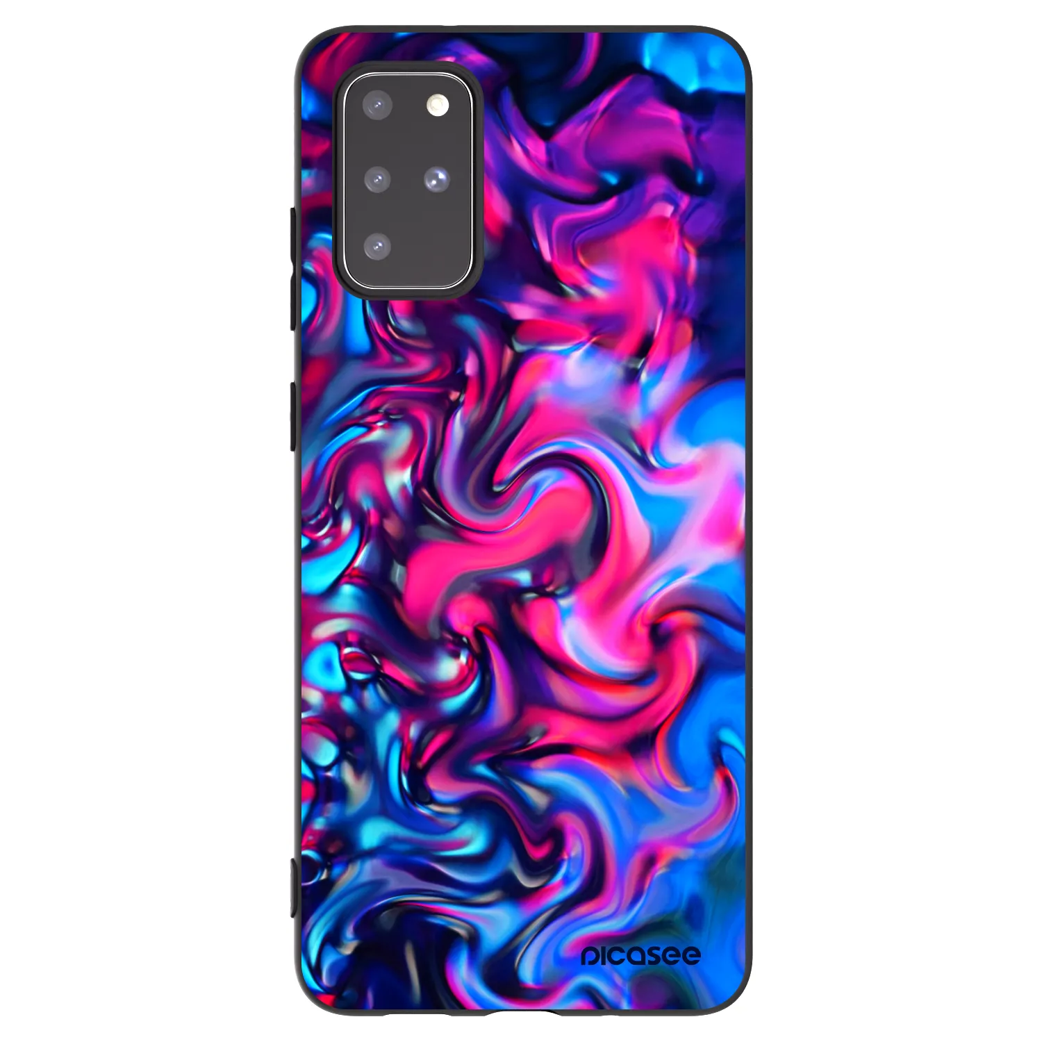 Picasee silikonowe czarne etui na Samsung Galaxy S20+ G985F - Redlight