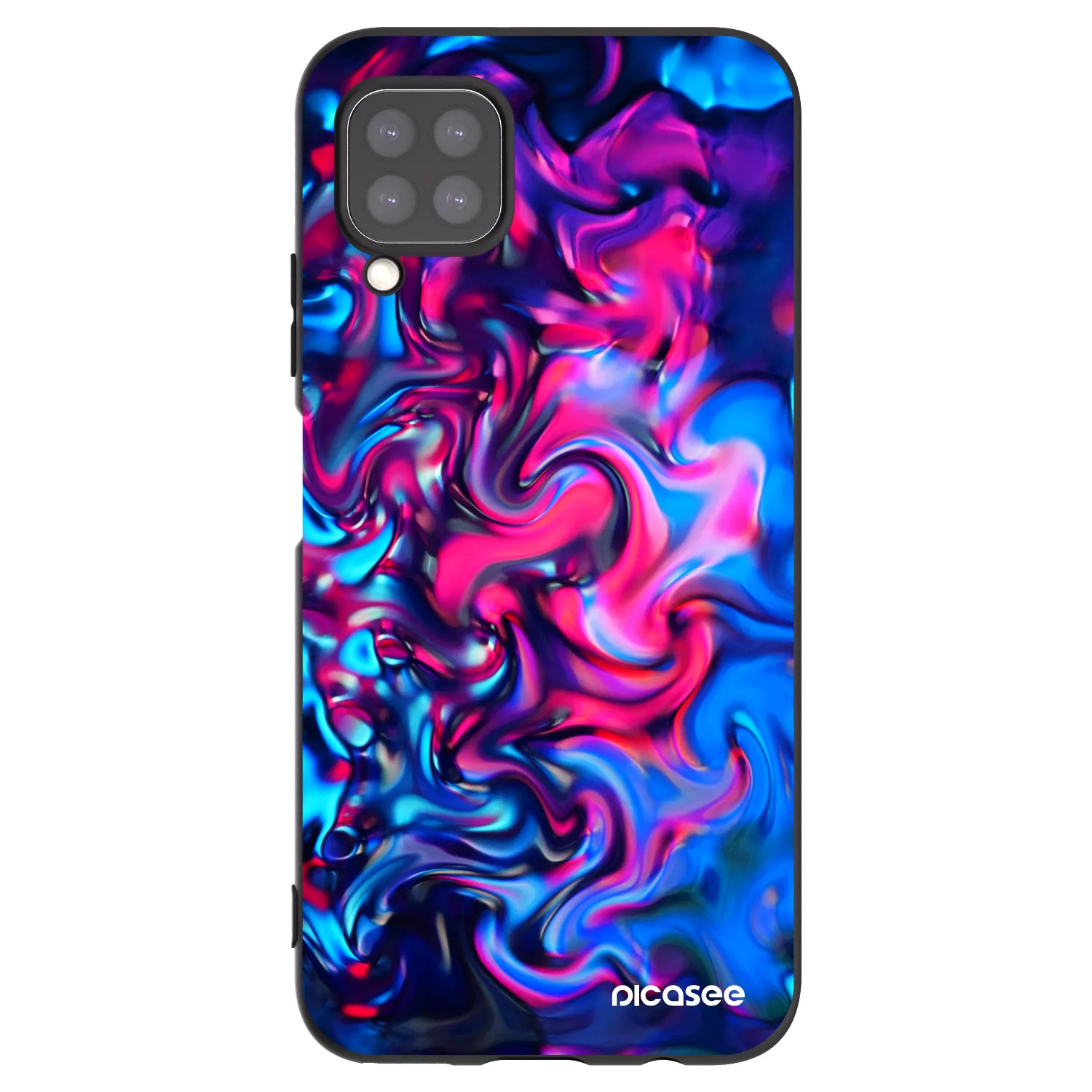 Picasee silikonowe czarne etui na Huawei P40 Lite - Redlight