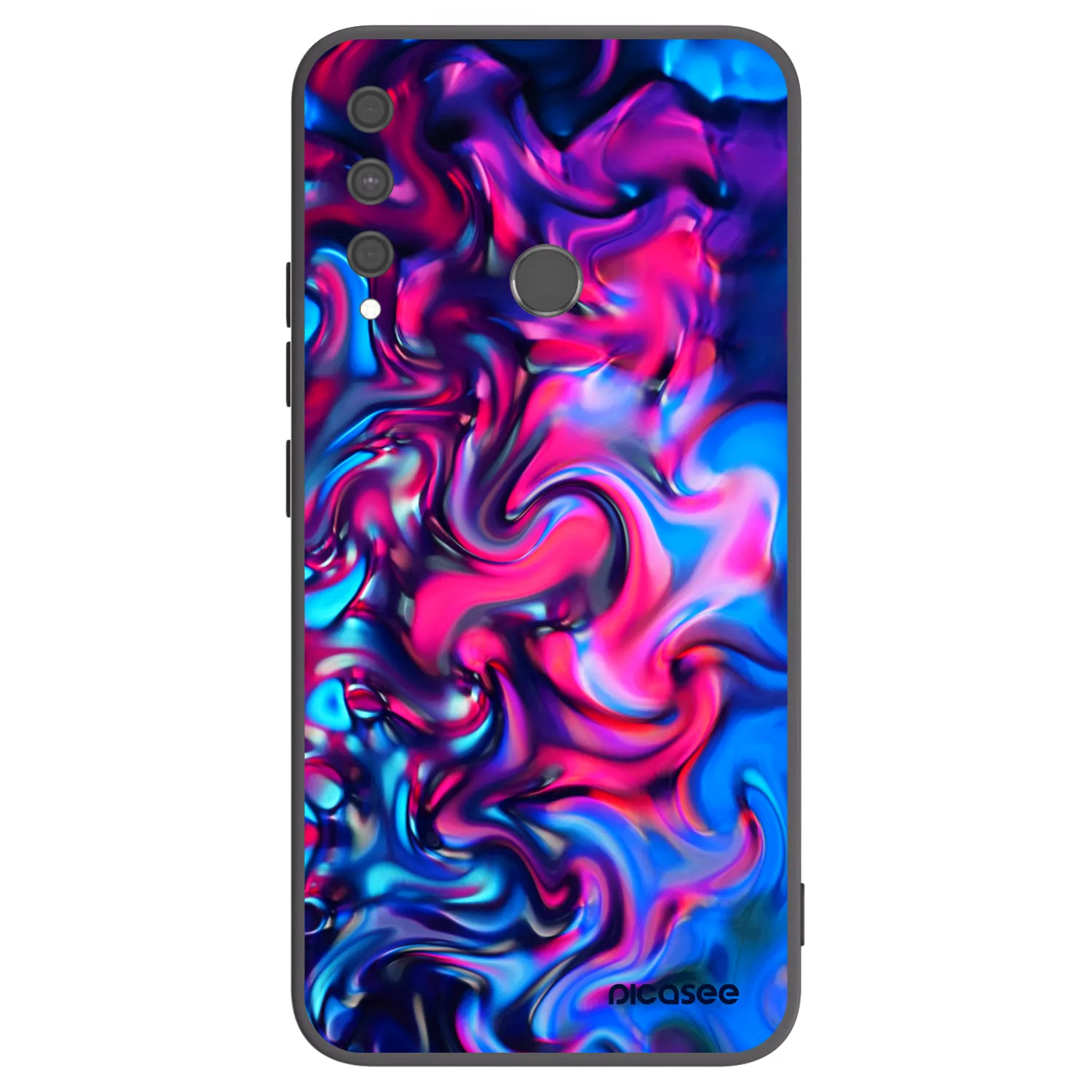 Picasee silikonowe czarne etui na Huawei P40 Lite E - Redlight