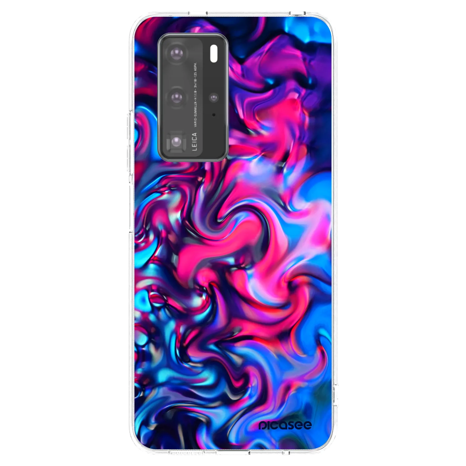 Picasee silikonowe przeźroczyste etui na Huawei P40 Pro - Redlight