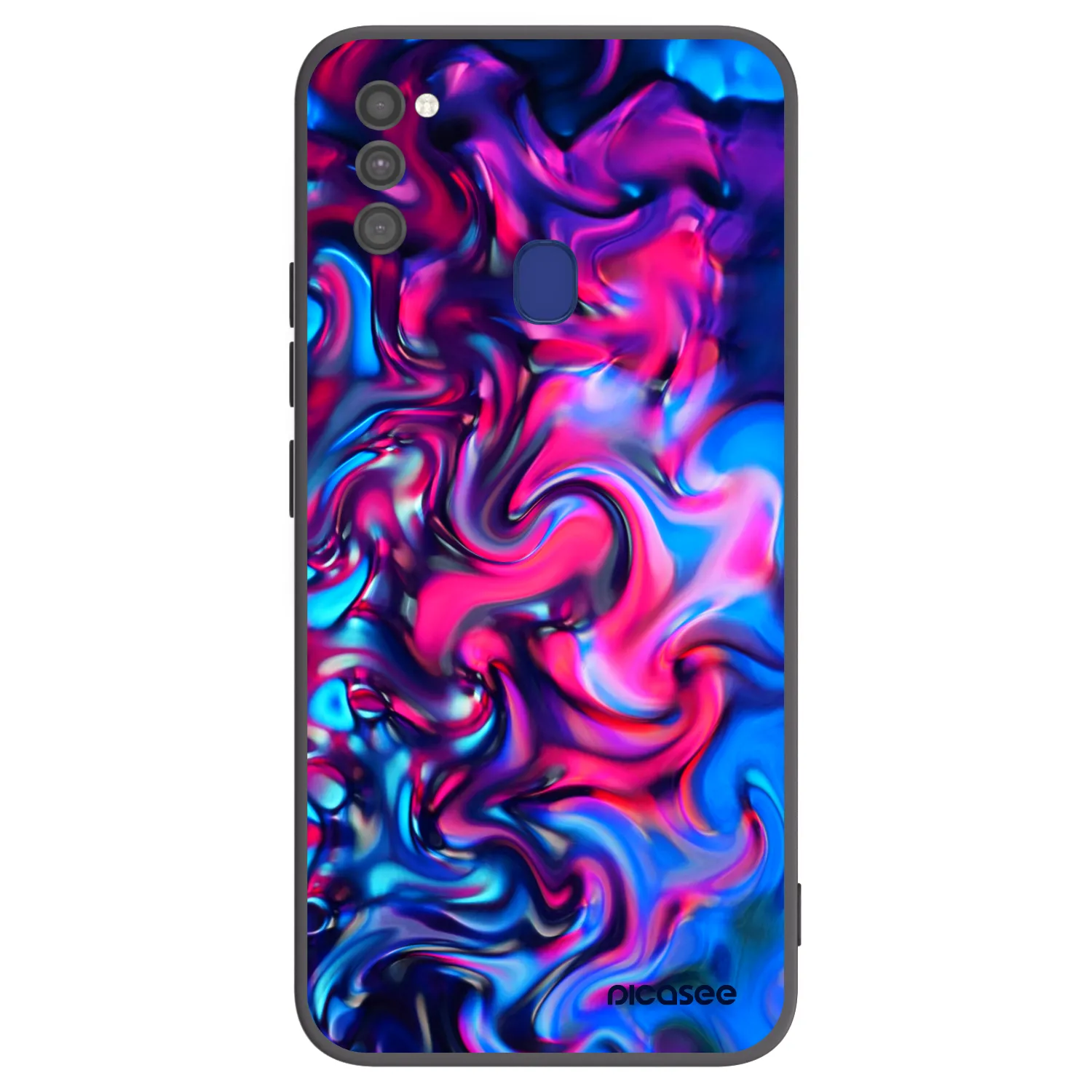 Picasee silikonowe czarne etui na Samsung Galaxy M21 M215F - Redlight