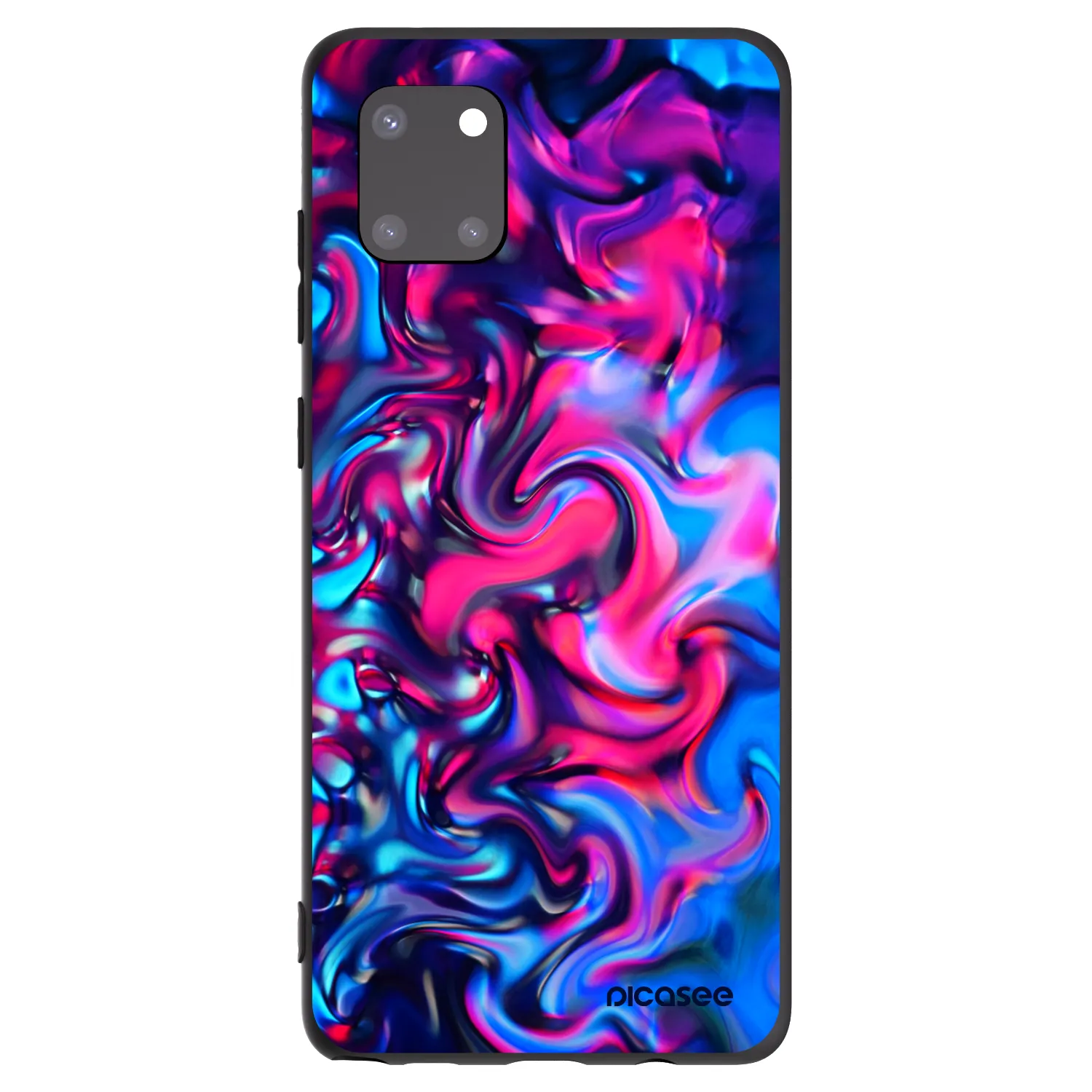 Picasee silikonowe czarne etui na Samsung Galaxy Note 10 Lite N770F - Redlight