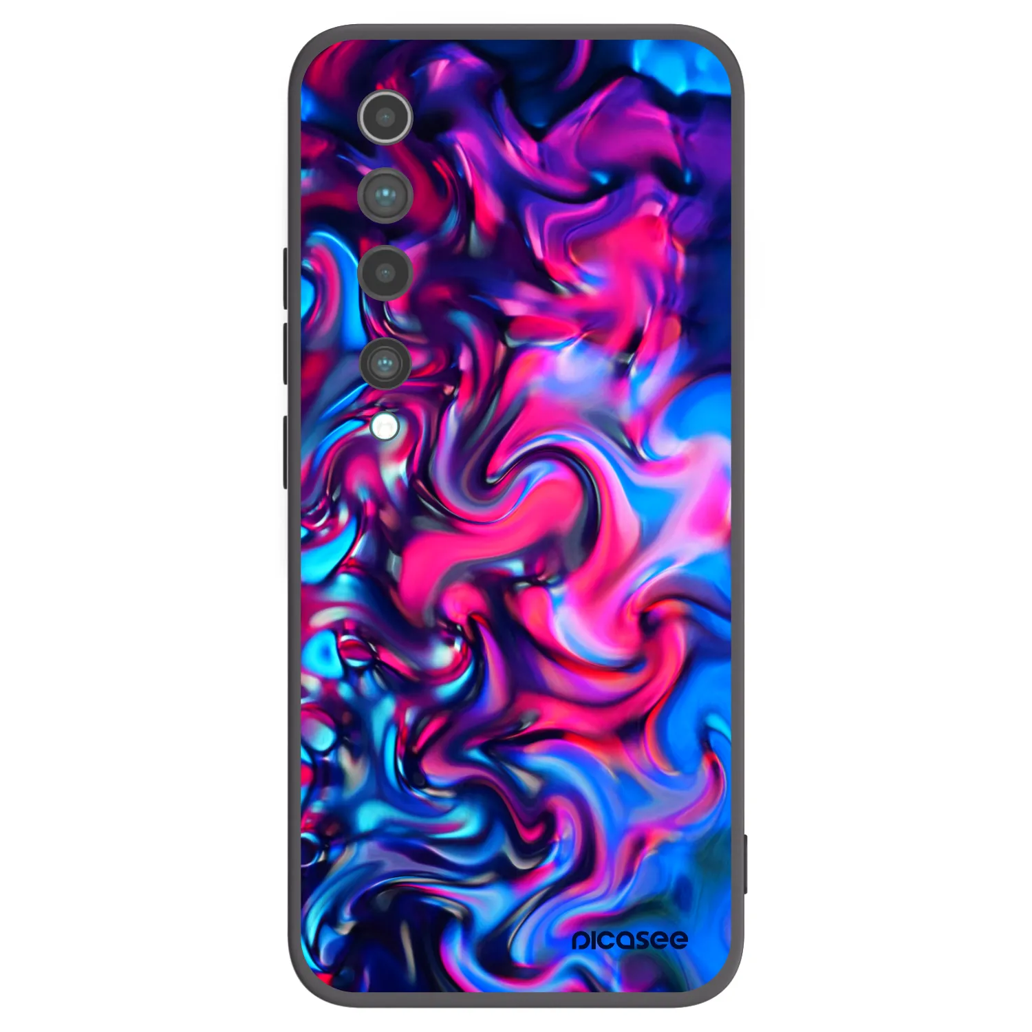 Picasee silikonowe czarne etui na Xiaomi Mi 10 - Redlight