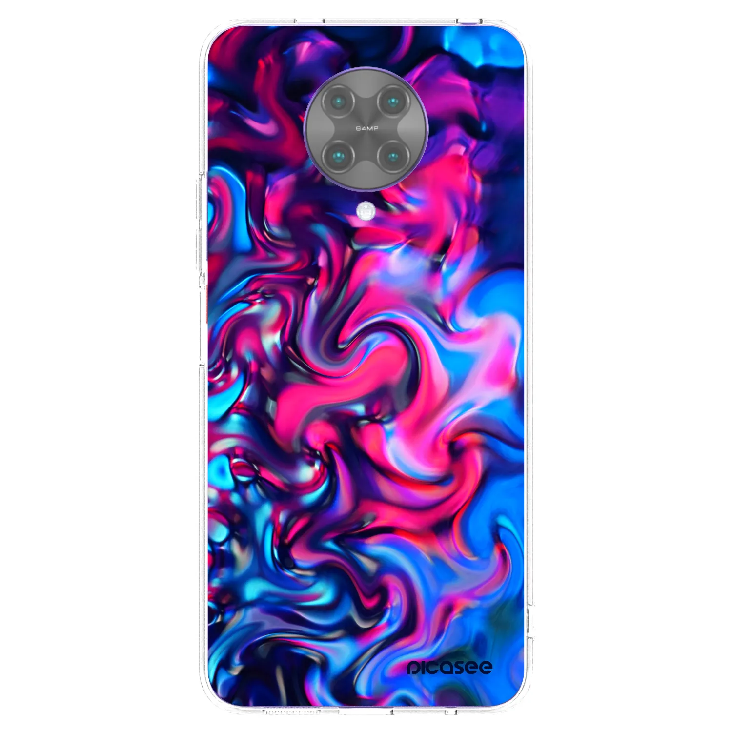 Picasee silikonowe przeźroczyste etui na Xiaomi Poco F2 Pro - Redlight