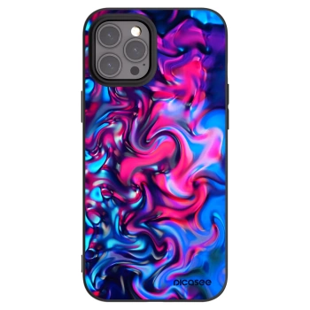Picasee silikonowe czarne etui na Apple iPhone 12 Pro Max - Redlight