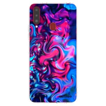 Picasee silikonowe przeźroczyste etui na Samsung Galaxy A20s - Redlight
