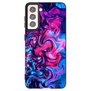 Picasee silikonowe czarne etui na Samsung Galaxy S21 5G G991B - Redlight