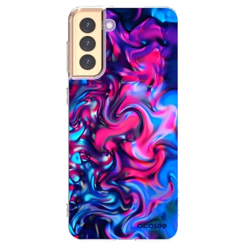 Picasee silikonowe przeźroczyste etui na Samsung Galaxy S21+ 5G G996F - Redlight